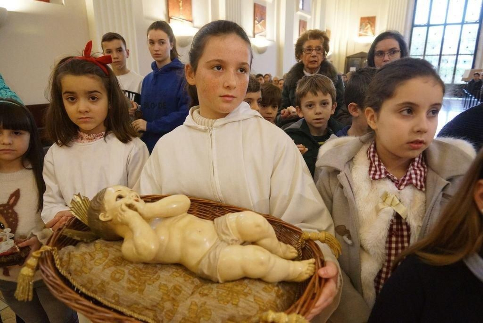 Los niños fueron los grandes protagonistas de la ceremonia.