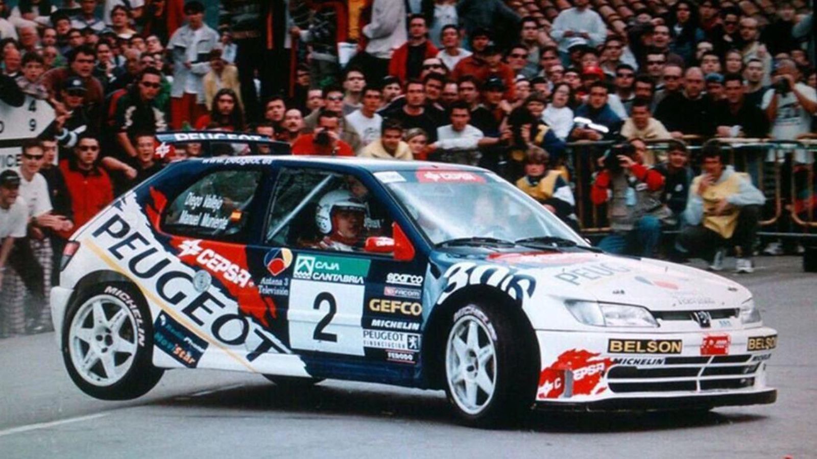 Diego Vallejo, en su época con el 306 Maxi.