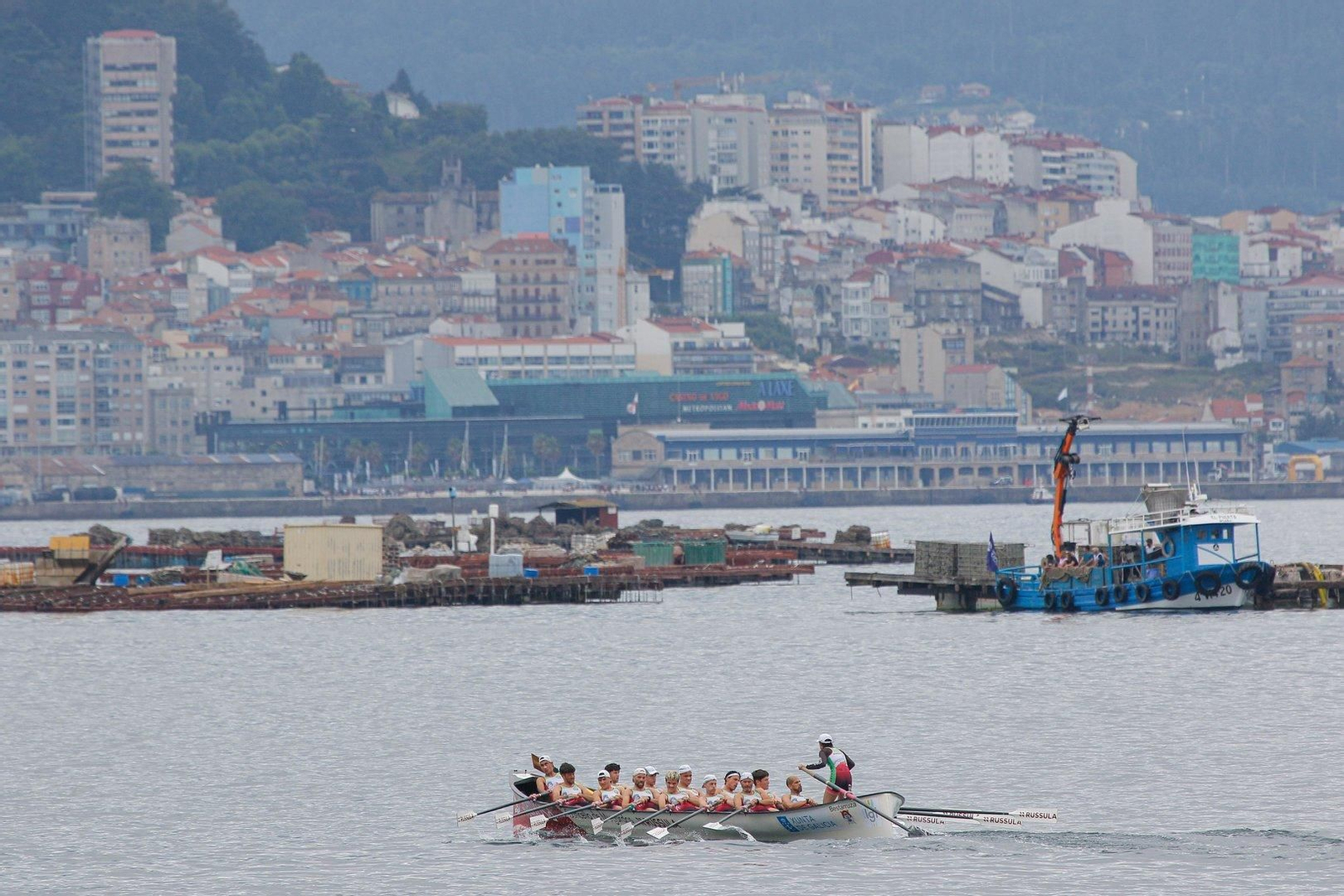 Bandera de Samertolameu de traineras.