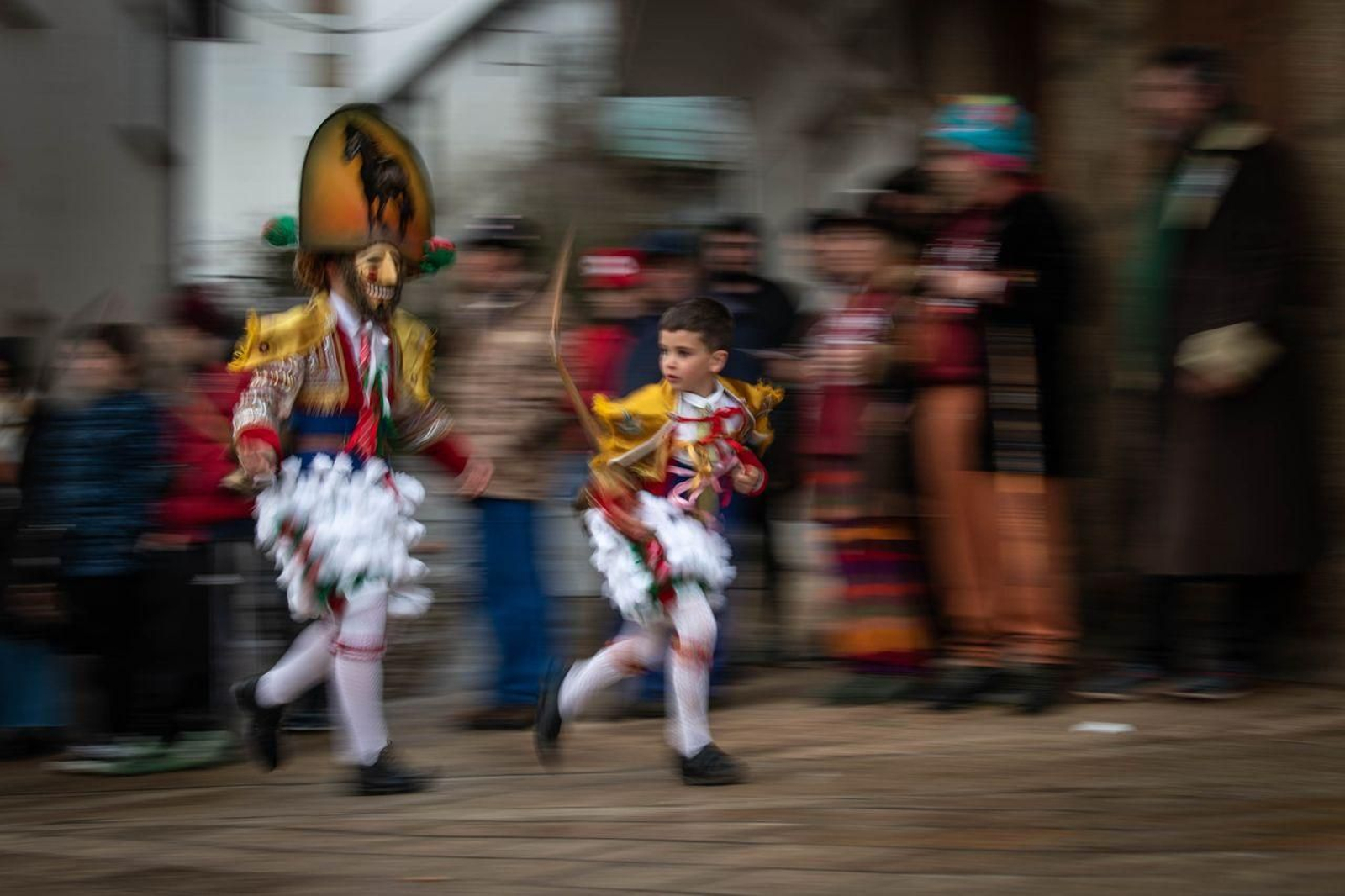 LAZA (PRAZA DA PICOTA). 21/02/2023. OURENSE. Testamento do burro en Laza e final do entroido en Laza. FOTO: ÓSCAR PINAL