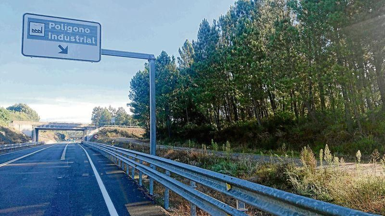 Terrenos hacia los que se extenderá la futura área industrial, ampliación del actual polígono.