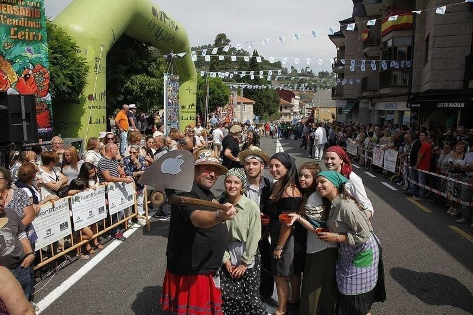 Mariano Rajoy pregonero en la Fiesta de la Vendimia en Leiro