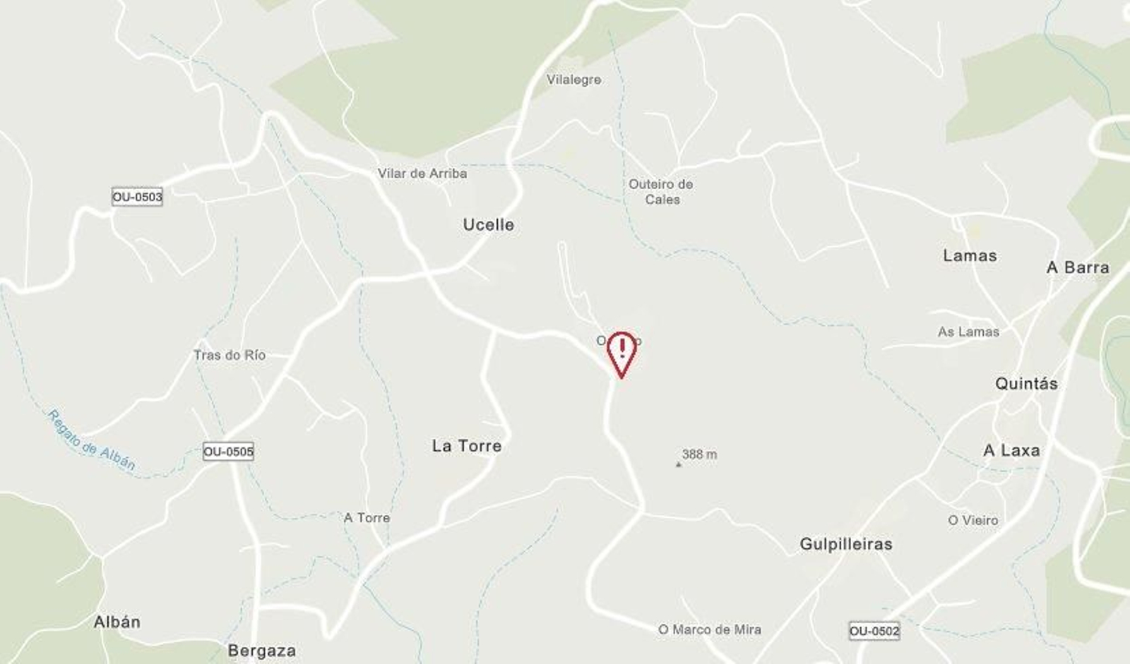 Zona de la incidencia en Coles.