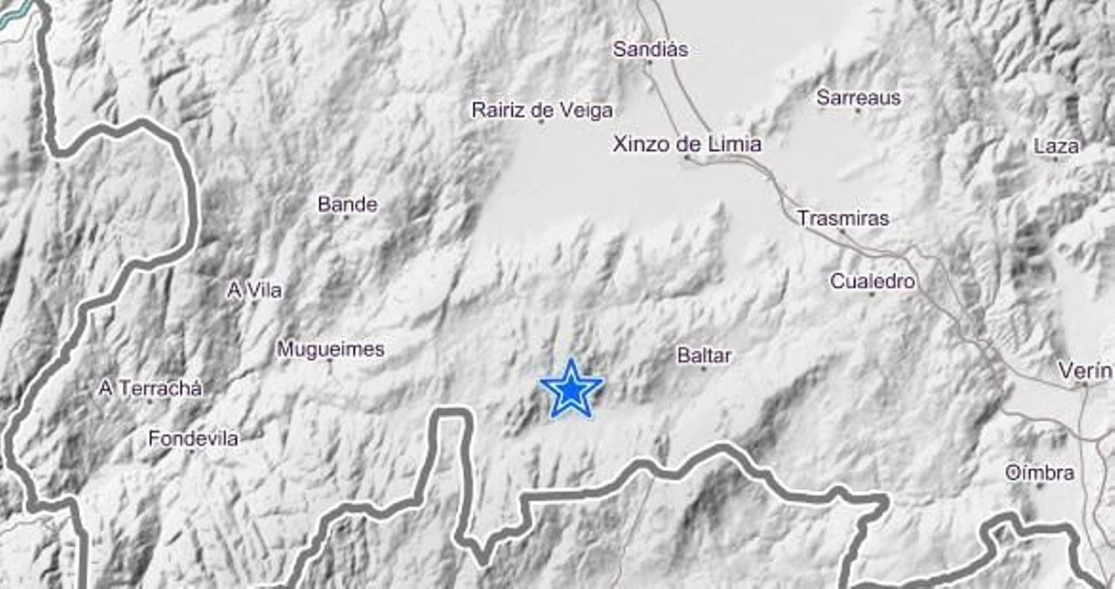 El seísmo tuvo su epicentro en Calvos.