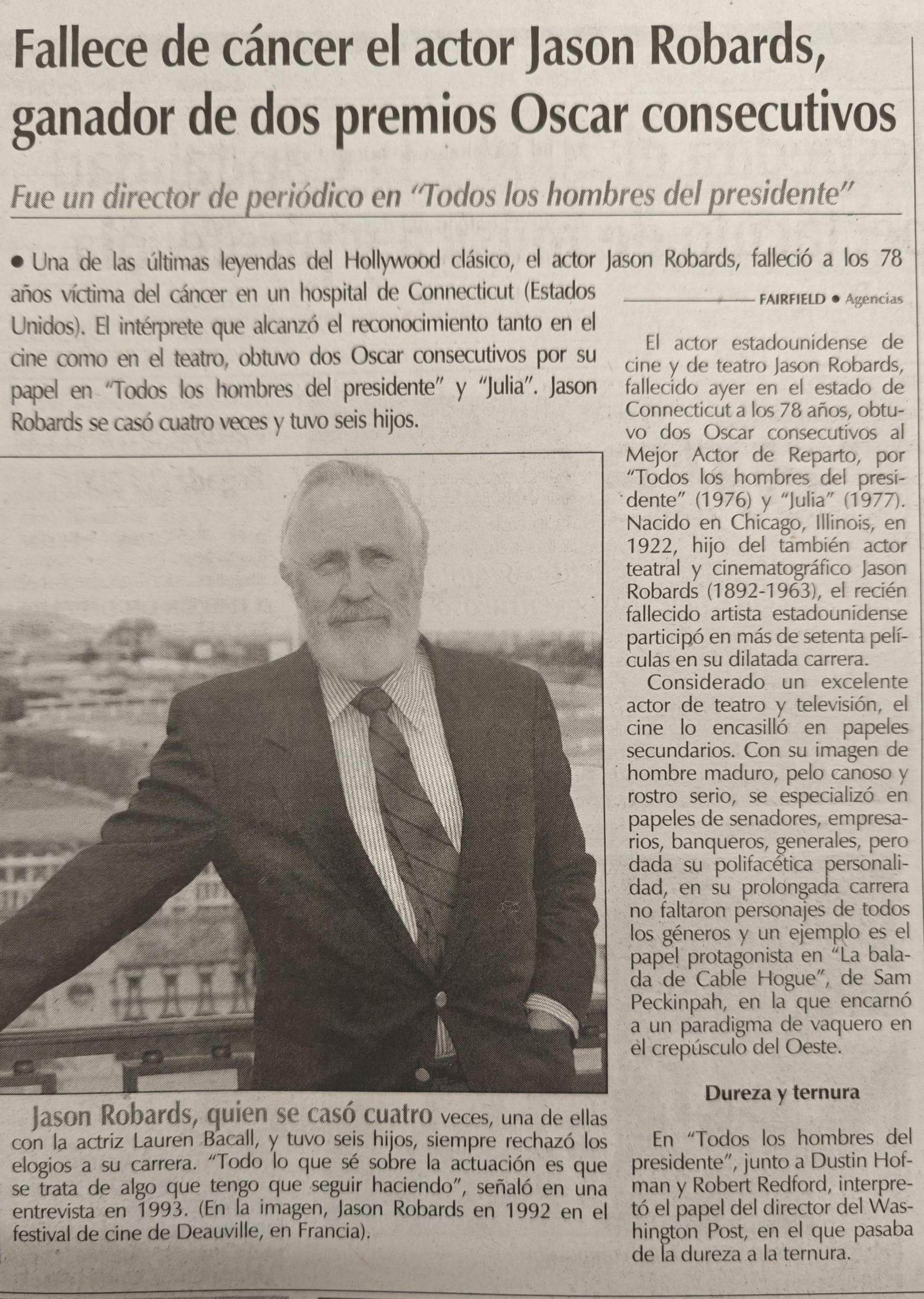 Una nota del año 2000.