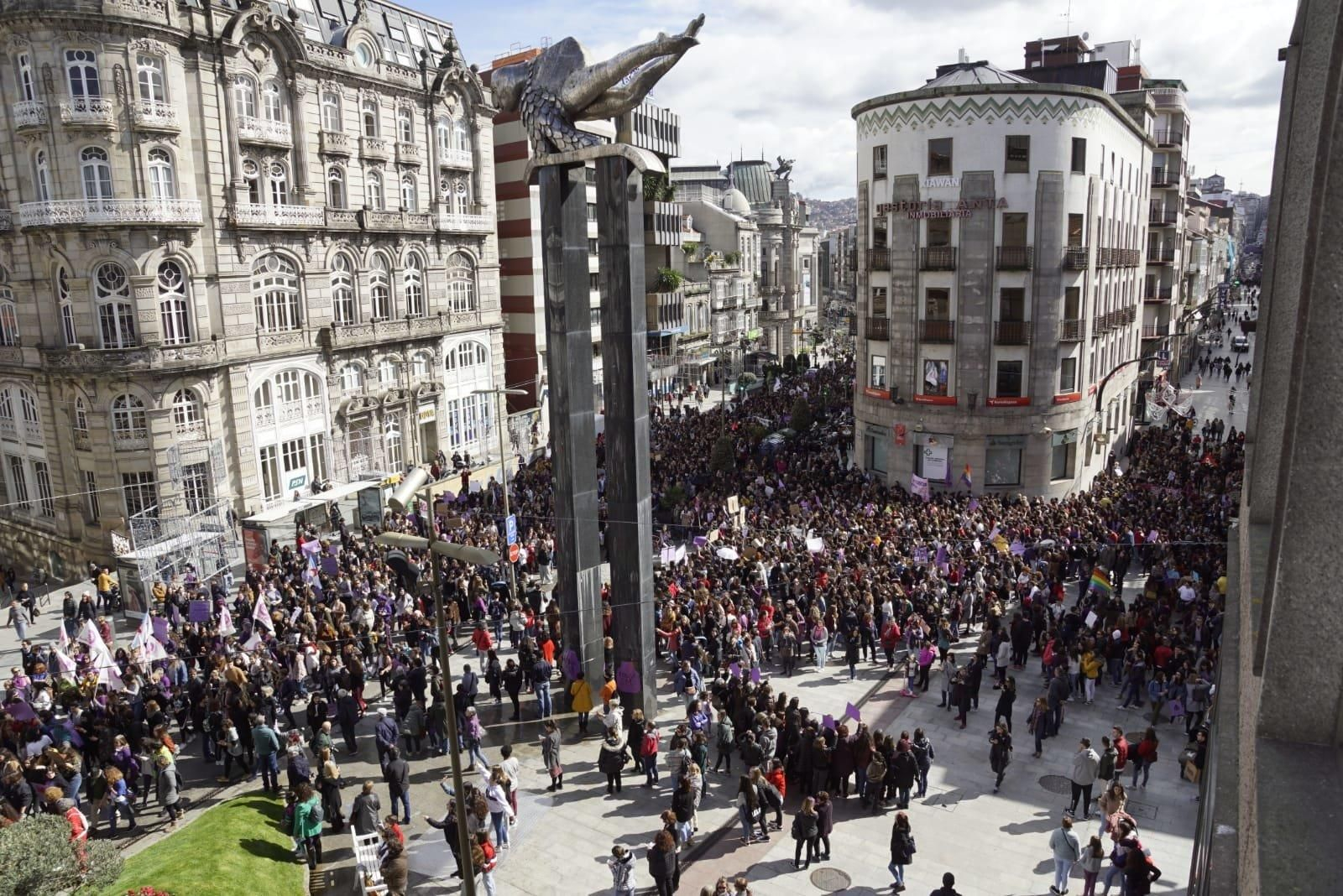 Concentración del 8M en Vigo  // Vicente Alonso