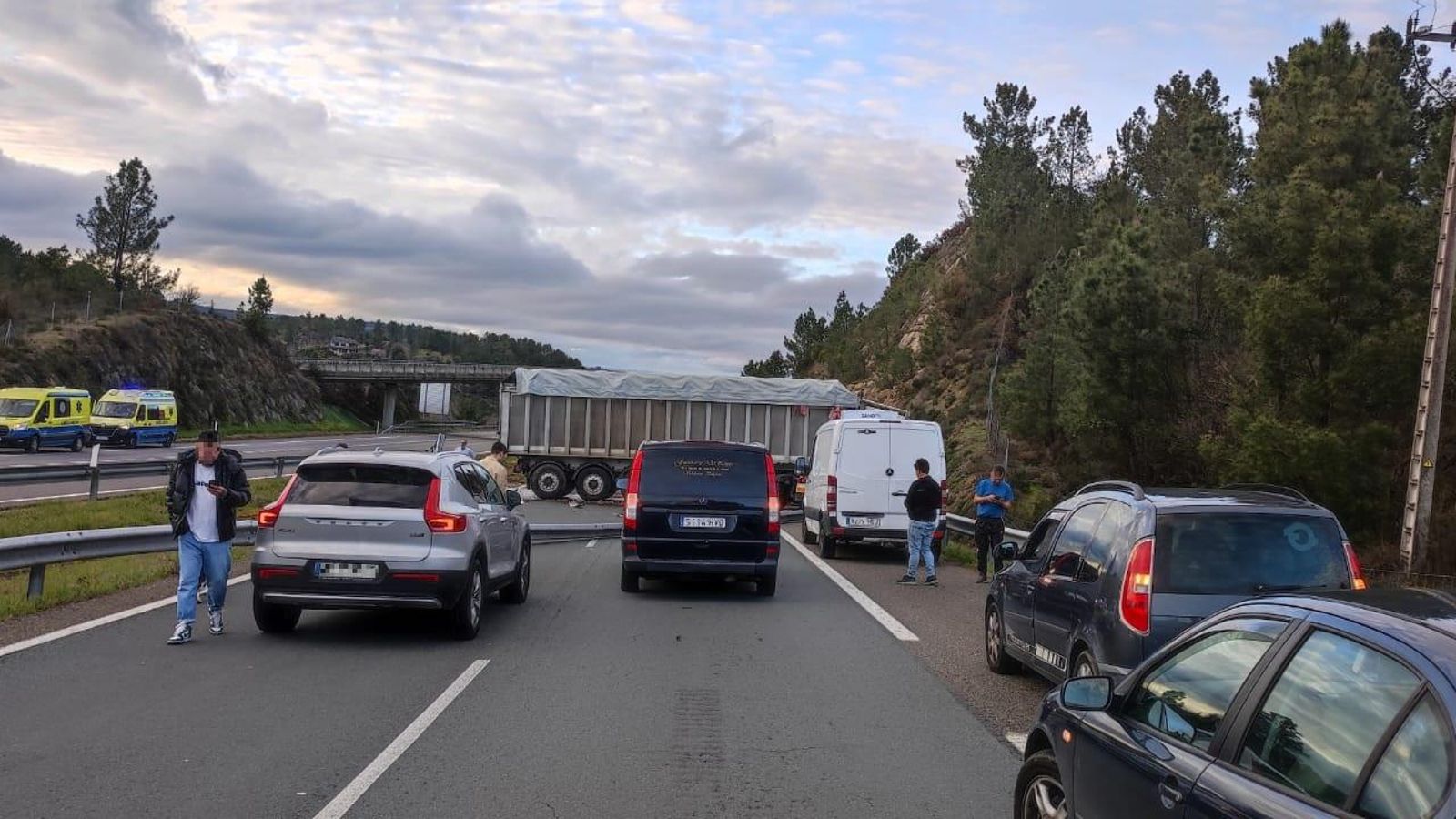 Accidente en la A-52