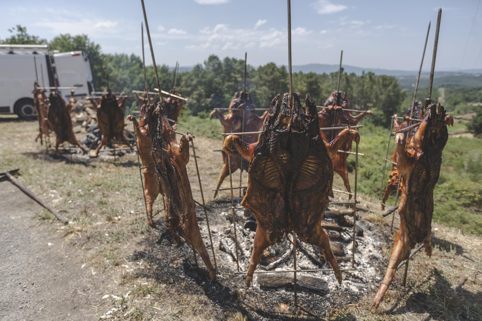 Galería | A Merca disfruta de una gran Festa do Porco ó espeto, en fotos
