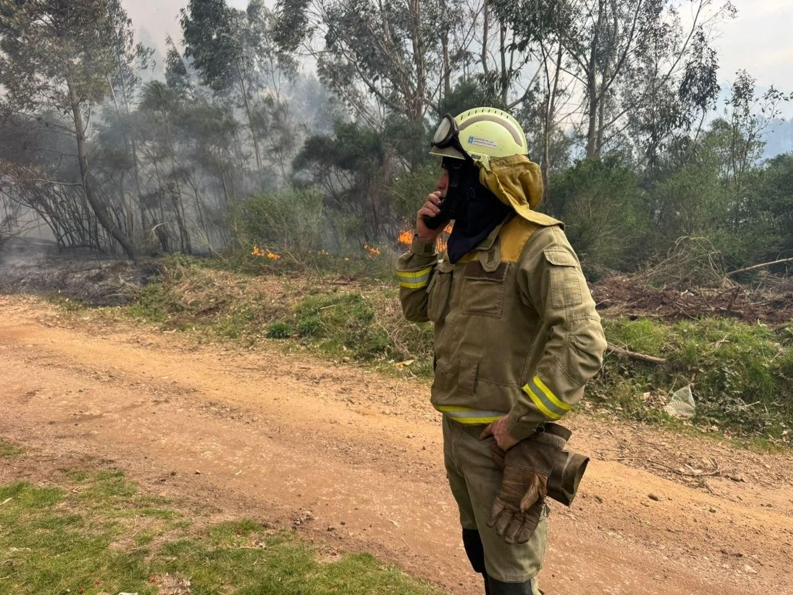 Galería | Las llamas devoran el monte Galleiro, entre Mos, Ponteareas y Pazos de Borbén