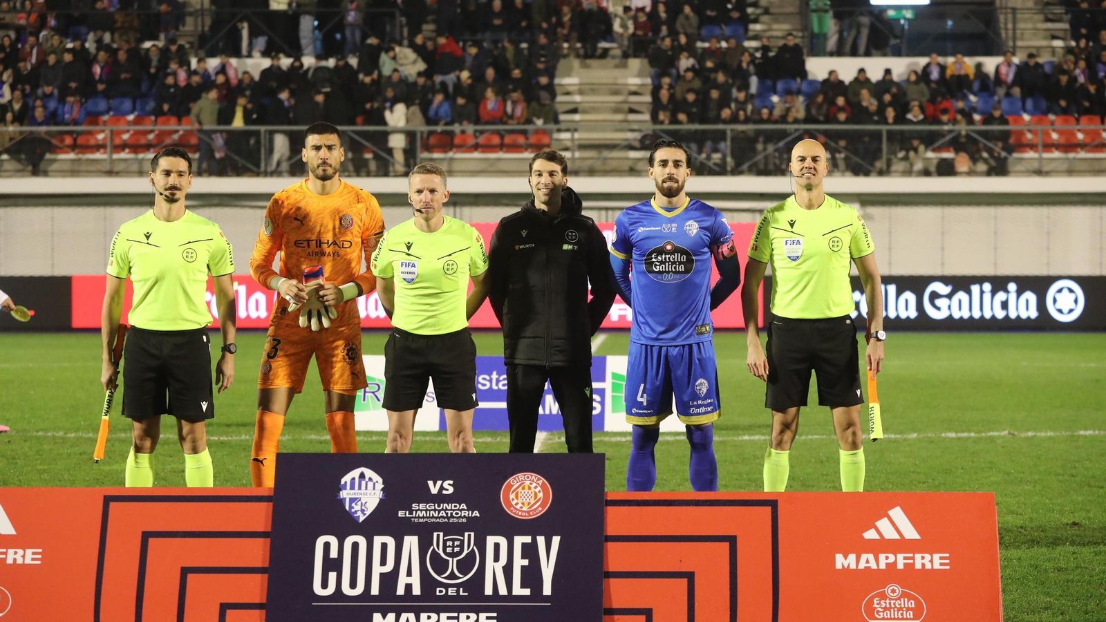 Capitanes antes del partido