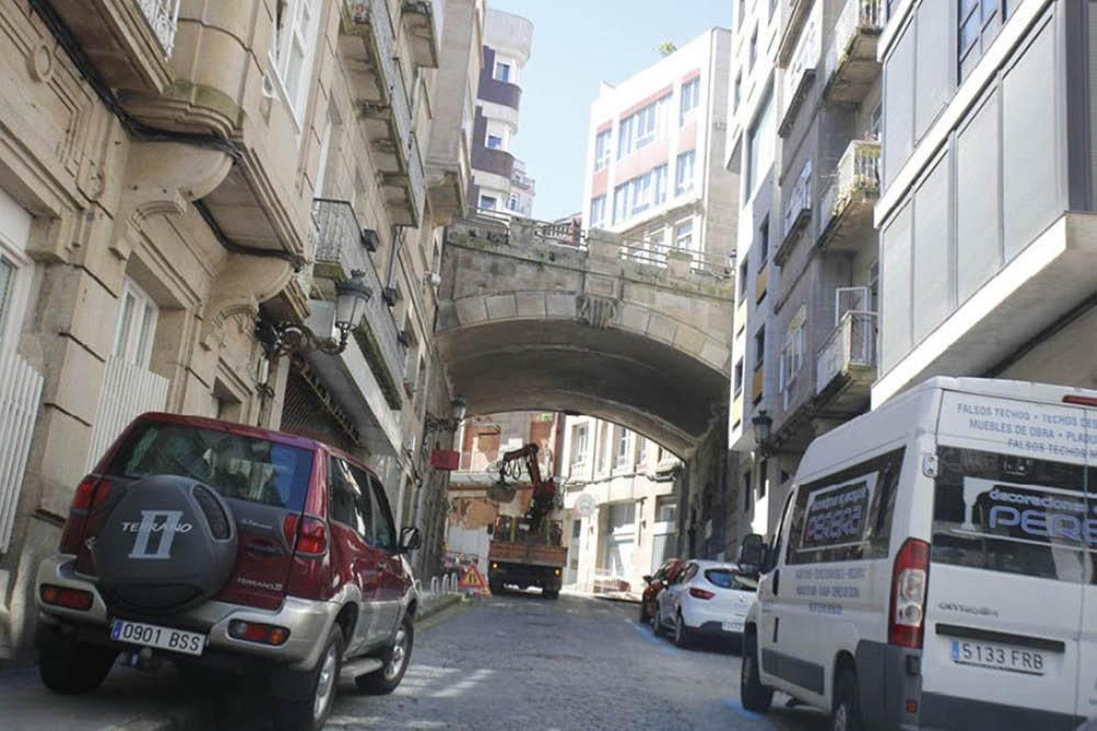 Las muertes por precipitación son la primera causa de suicidios entre las mujeres. En este punto de Vigo hubo dos intentos.