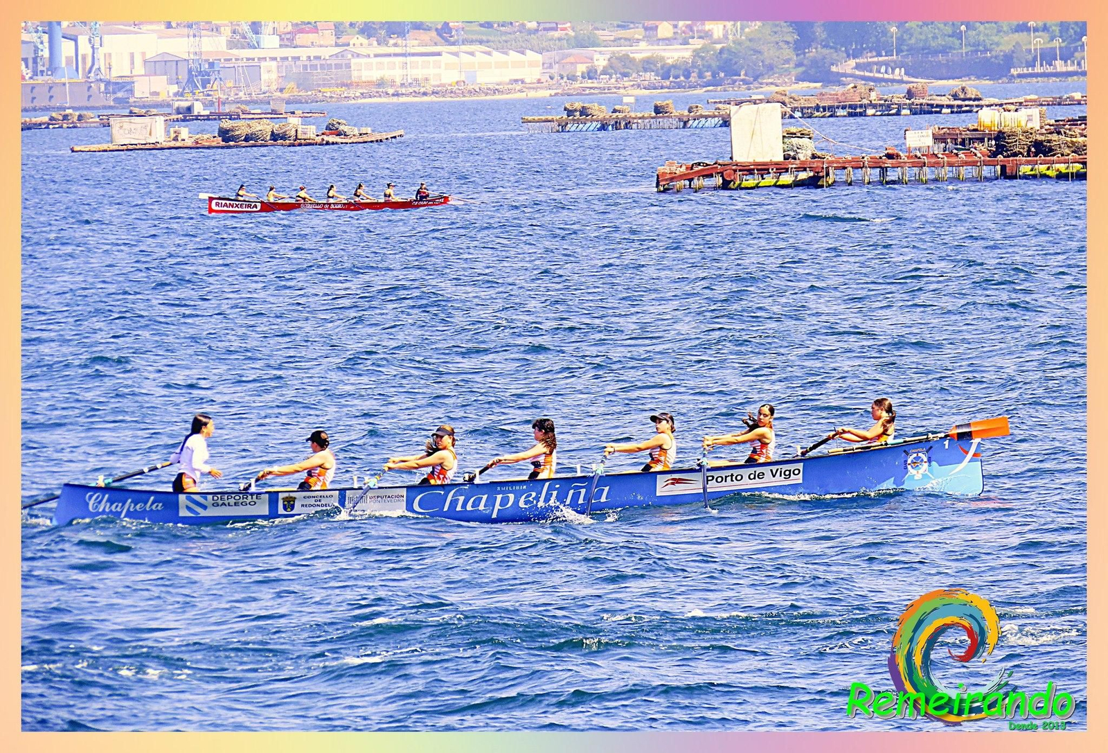 La Bandeira SD Tirán abrió ayer la temporada de trainerillas en aguas de Moaña.