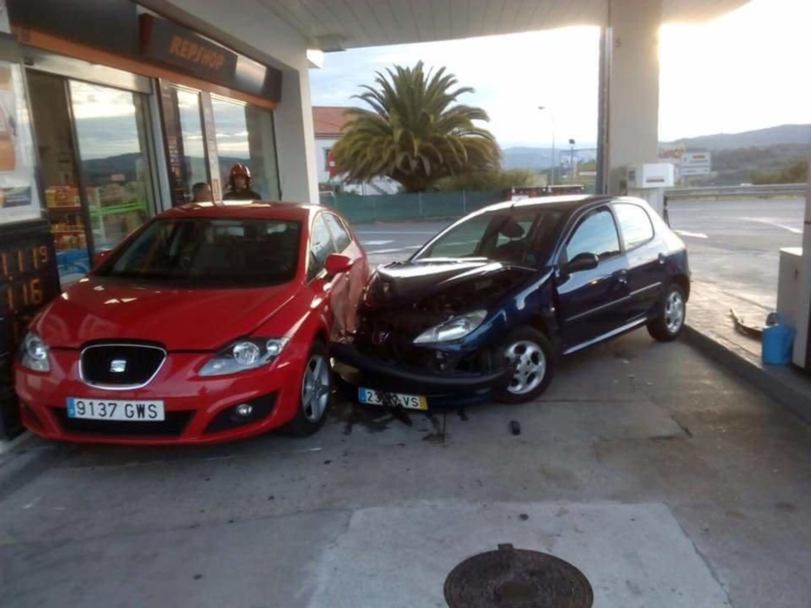 El accidente en la gasolinera de Celanova.