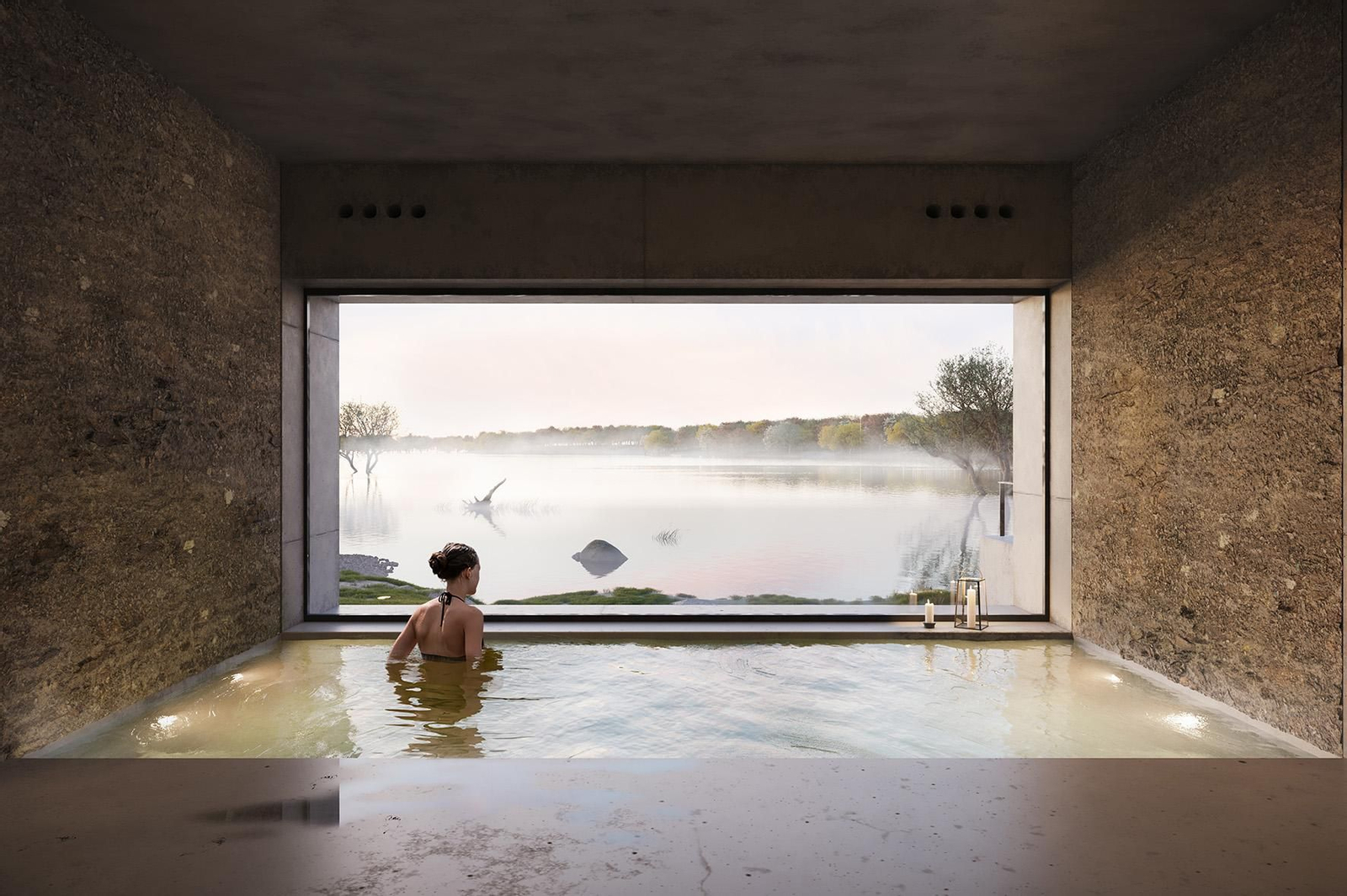 Diseño del centro termal de Bande