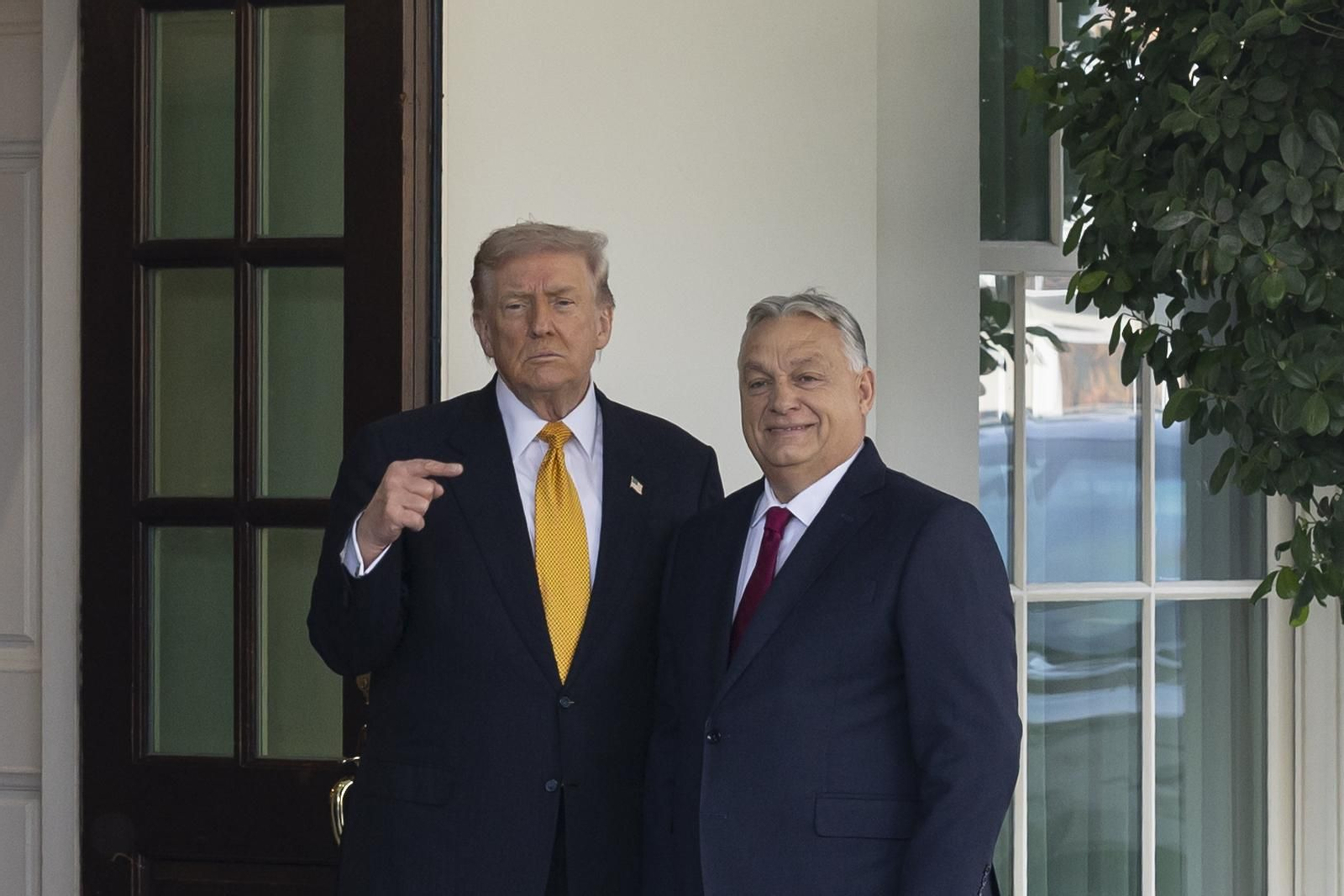 Donald Trump con Viktor Orbán
