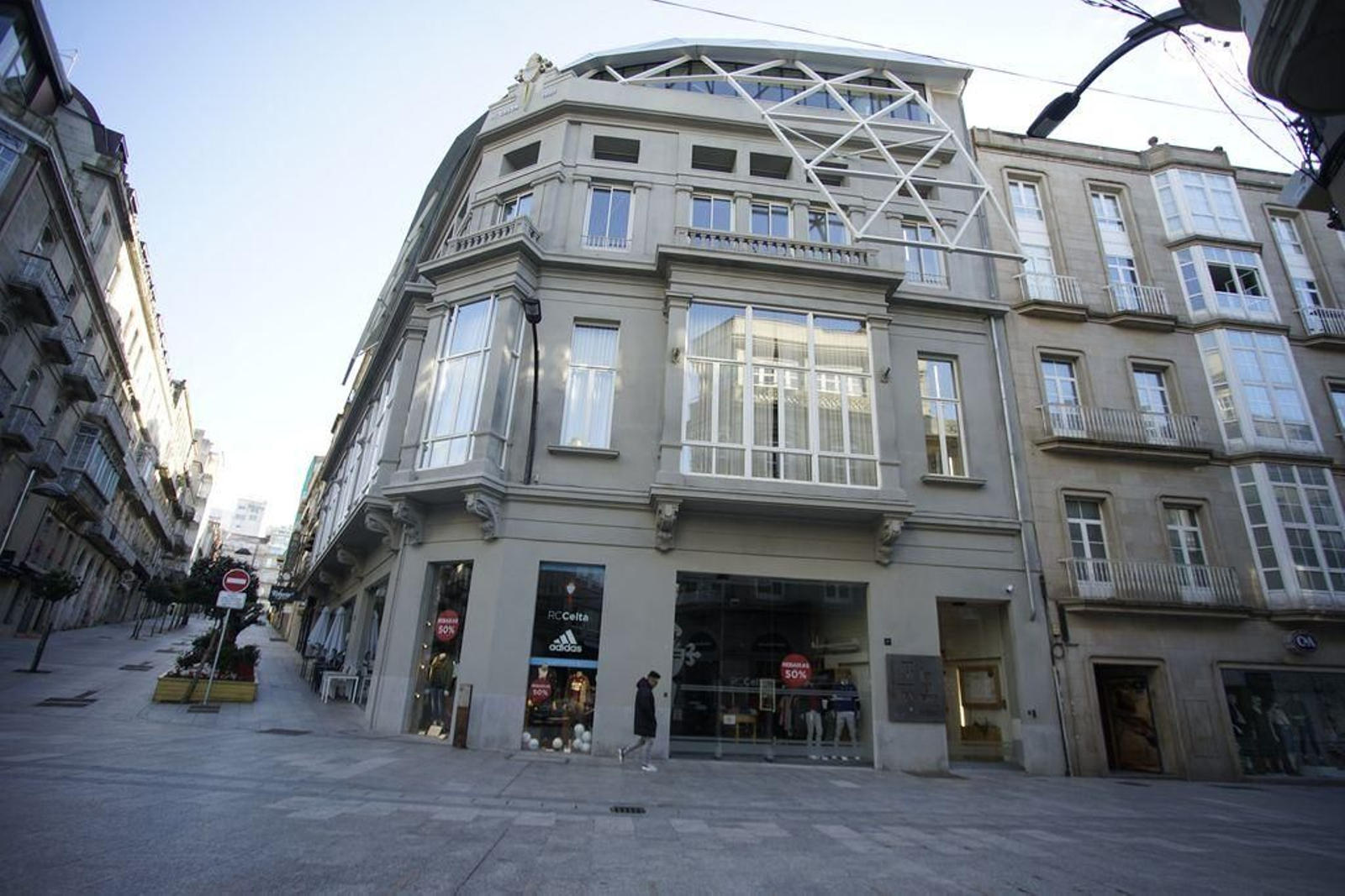 La residencia dentro de la sede del Celta en la calle Príncipe