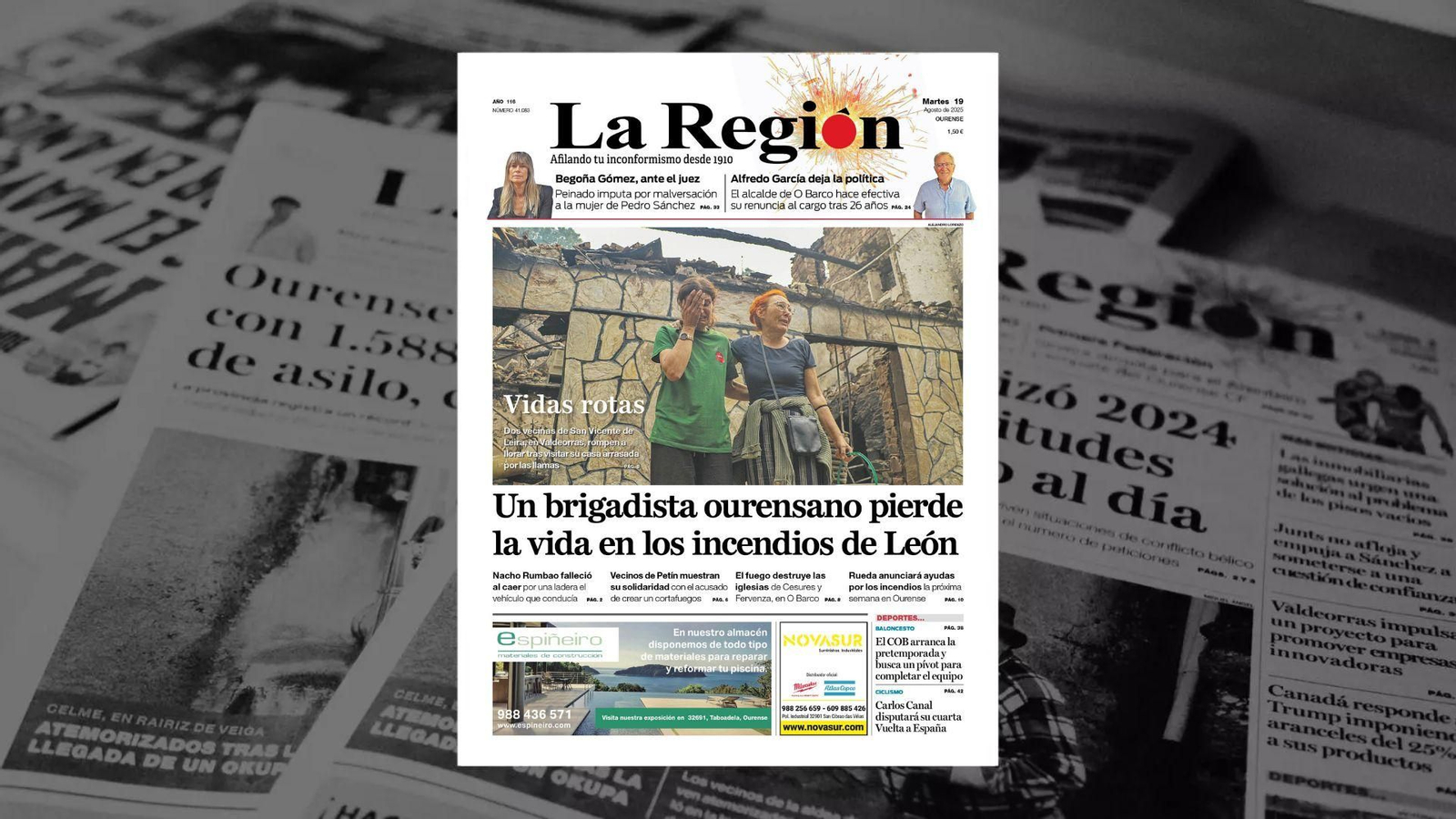 La portada de hoy.