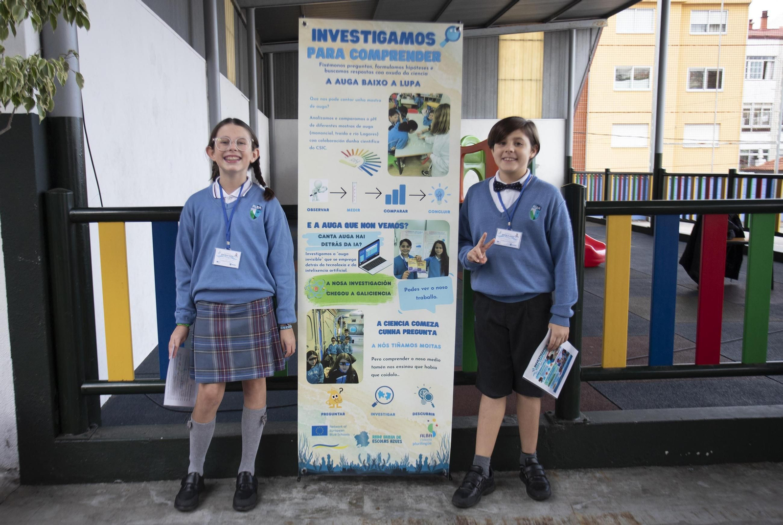 Galería | El Colegio Alba de Vigo celebra la jornada “Alba en Azul”