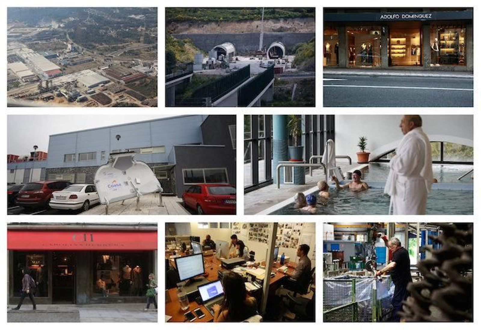 Diferentes empresas punteras de Ourense.