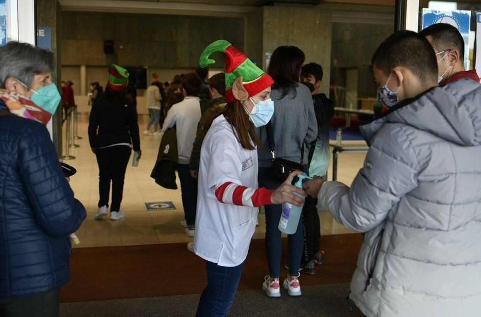 Primera jornada de la vacunación infantil en Expourense // FOTO: XESÚS FARIÑAS