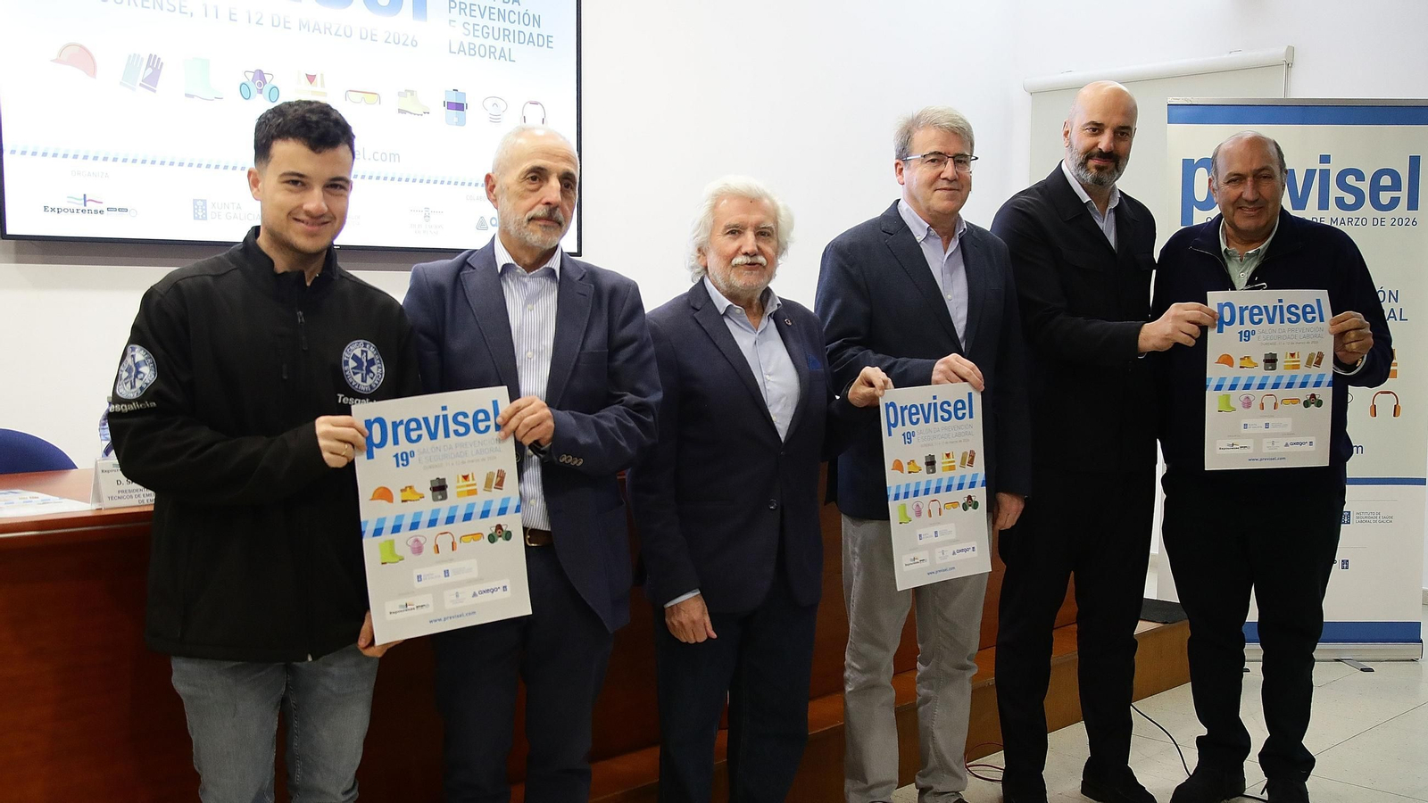 Santiago Moreno, Angel Lopez, Rosendo Fernandez, Manuel Pardo, Jose Antonio Armada y Rogelio Martinez