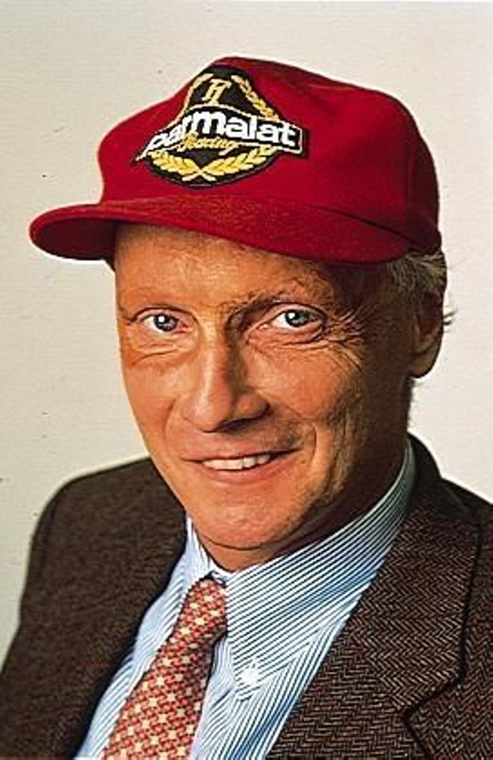 Niki Lauda, con su inseparable gorra.