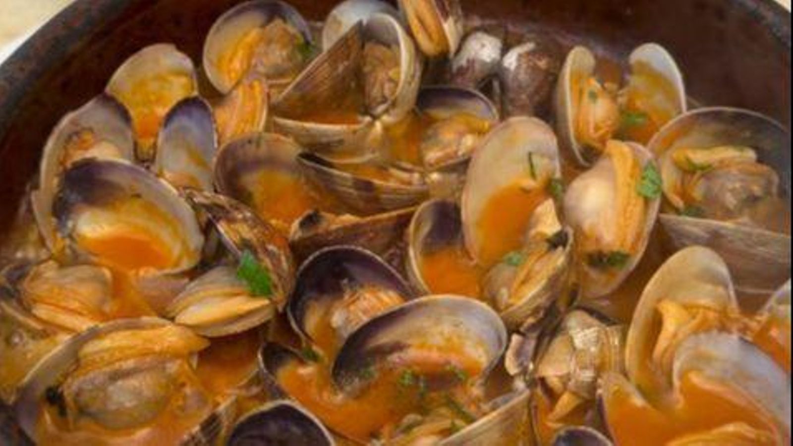 Almejas a la marinera que disfrutó Antonio Lobato.