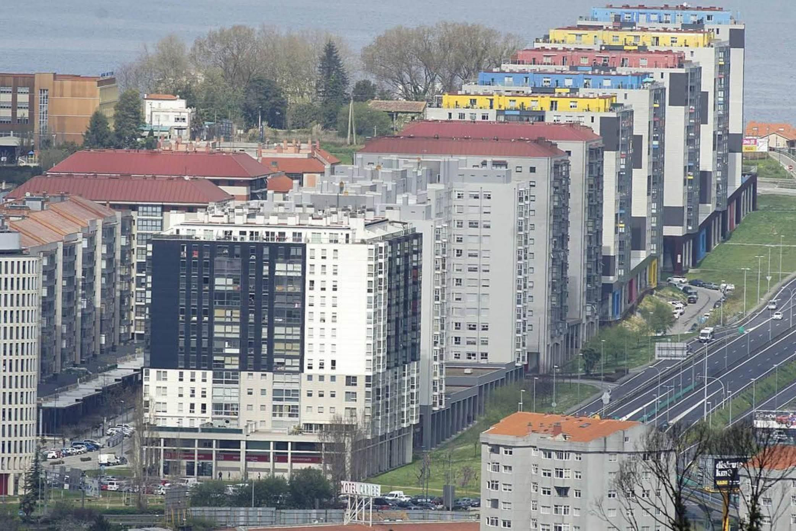 El barrio vigués de Navia, donde se concentra parte de la vivienda protegida.