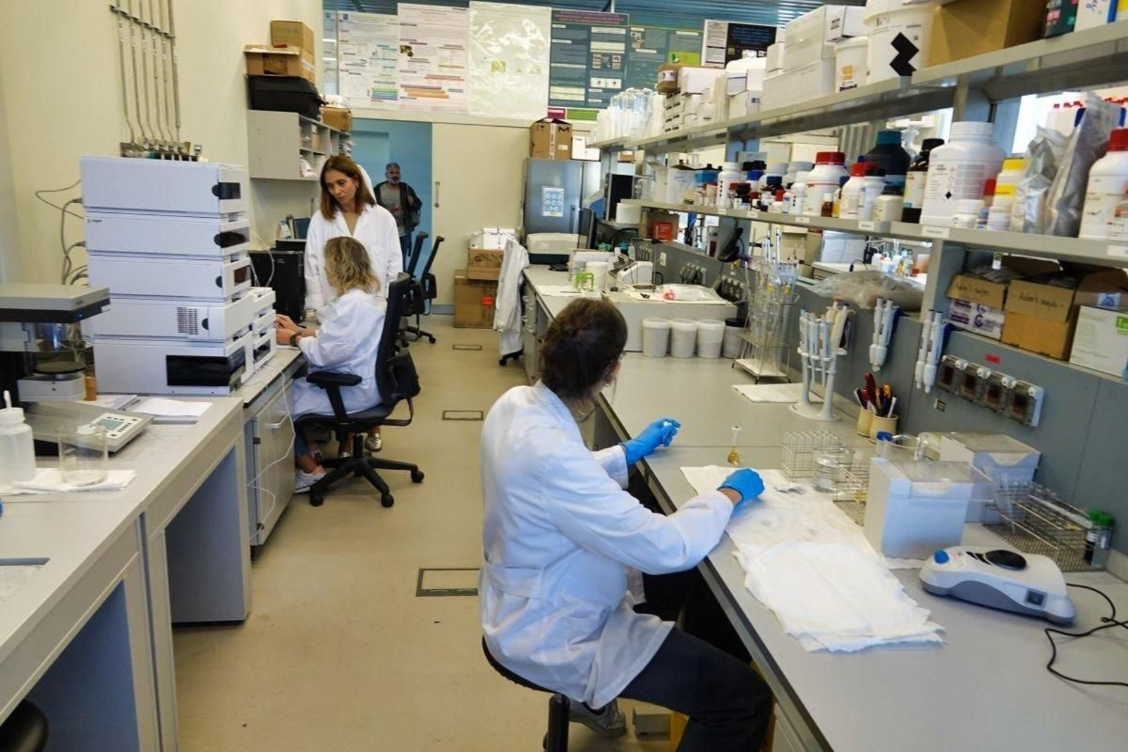 Imagen de archivo de un laboratorio de investigación de la Universidad de Vigo.