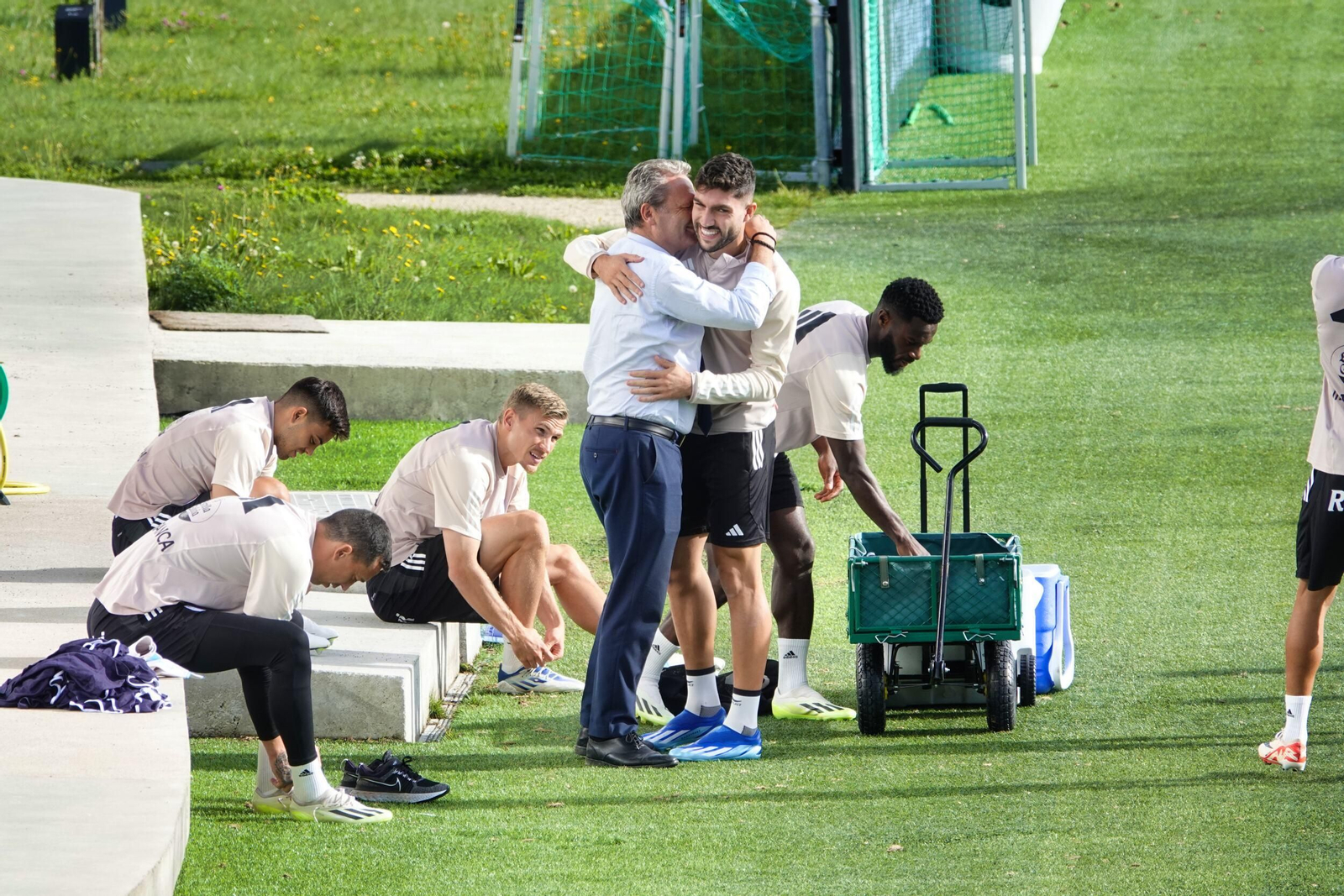 Entrenamiento del Celta en Mos.