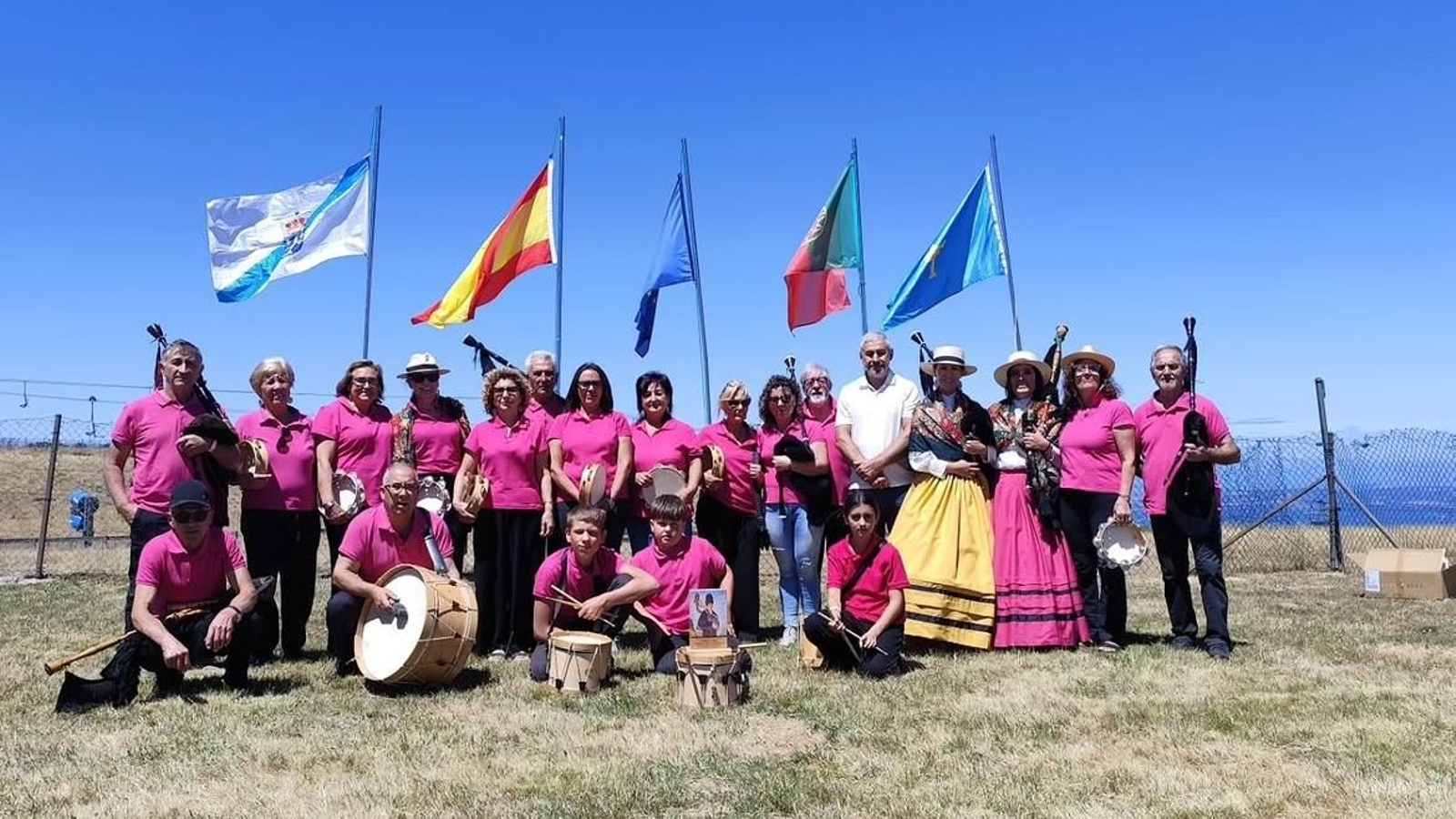 Banda de Gaitas do Riós, en Manzaneda recentemente no XVII Certame Celtibérico de Bandas de Gaitas.
