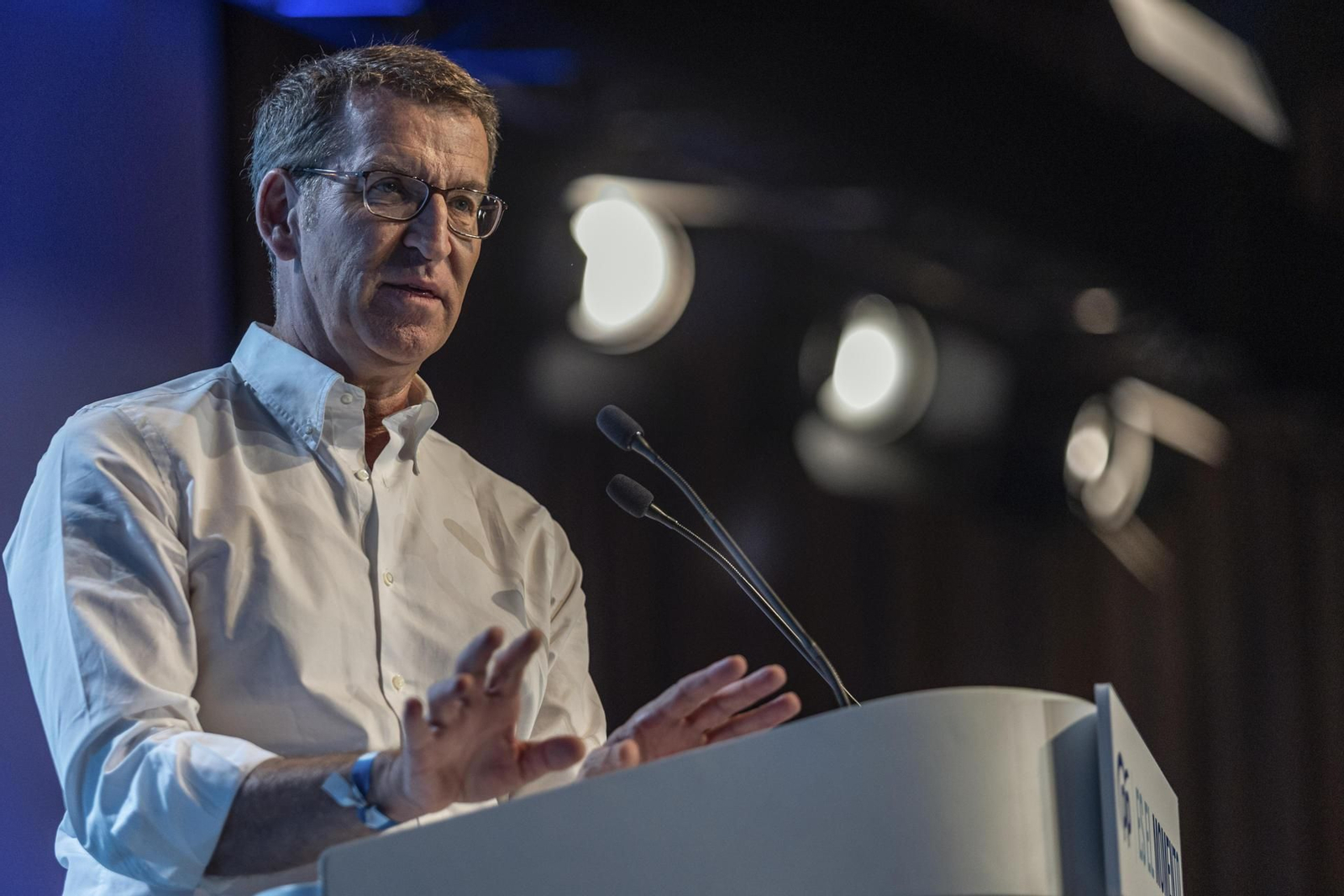 Feijóo, en un acto reciente del PP. // EFE