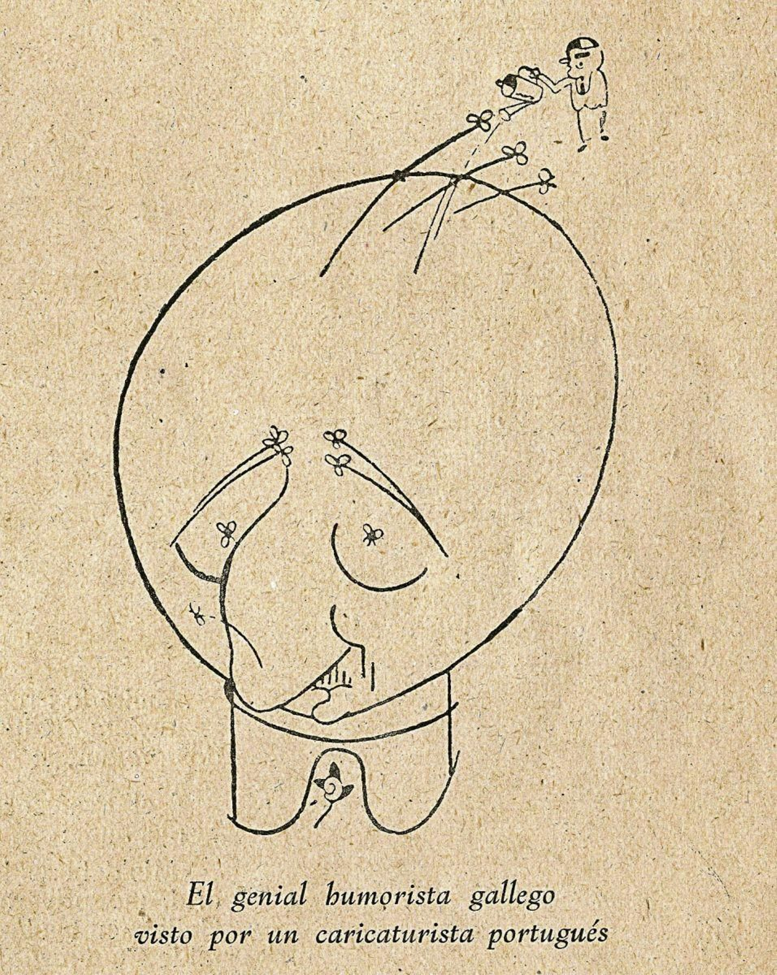 Caricatura de Fernández Flórez.