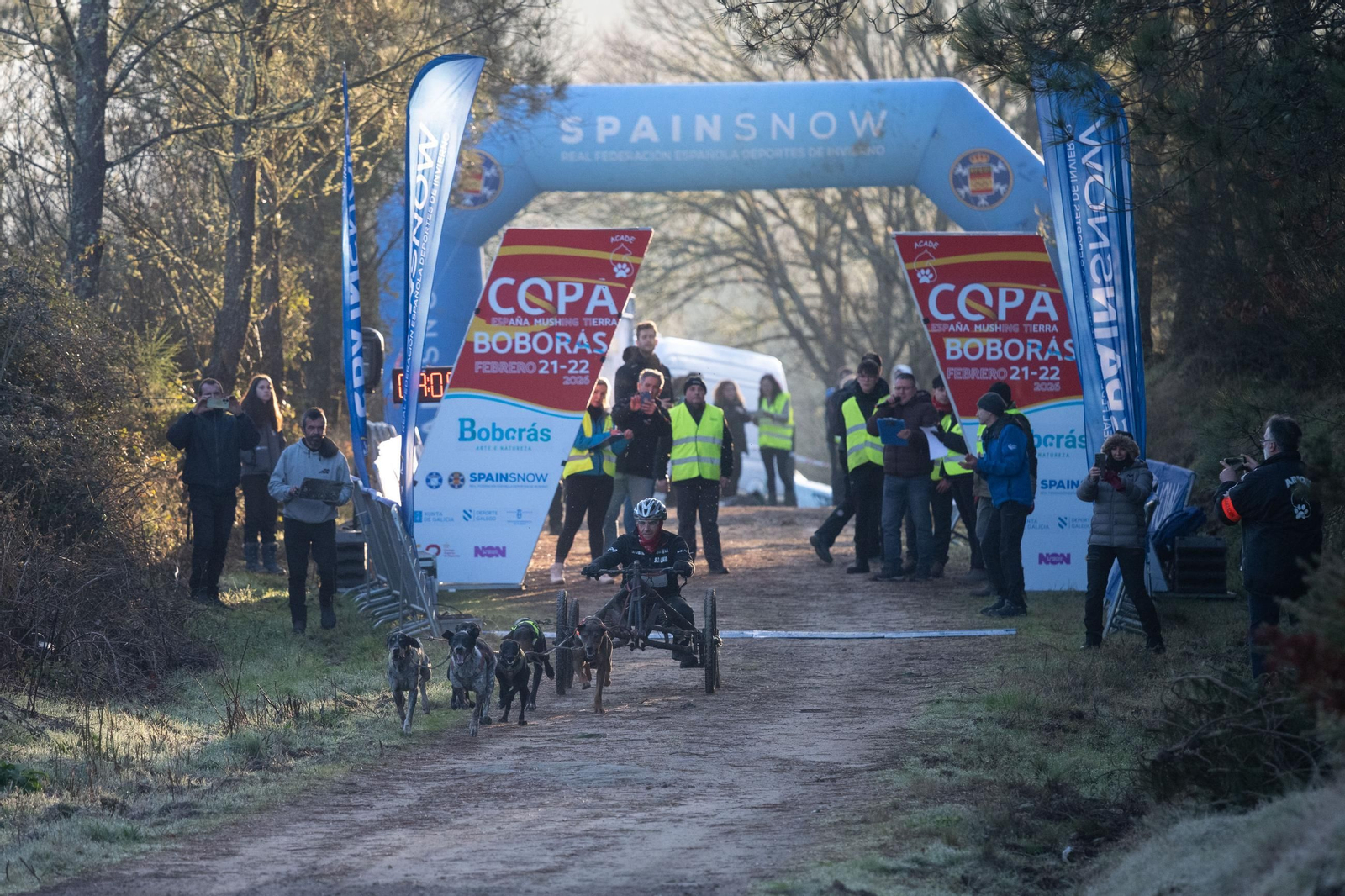 Galería | El mushing acerca los deportes de invierno a Ourense