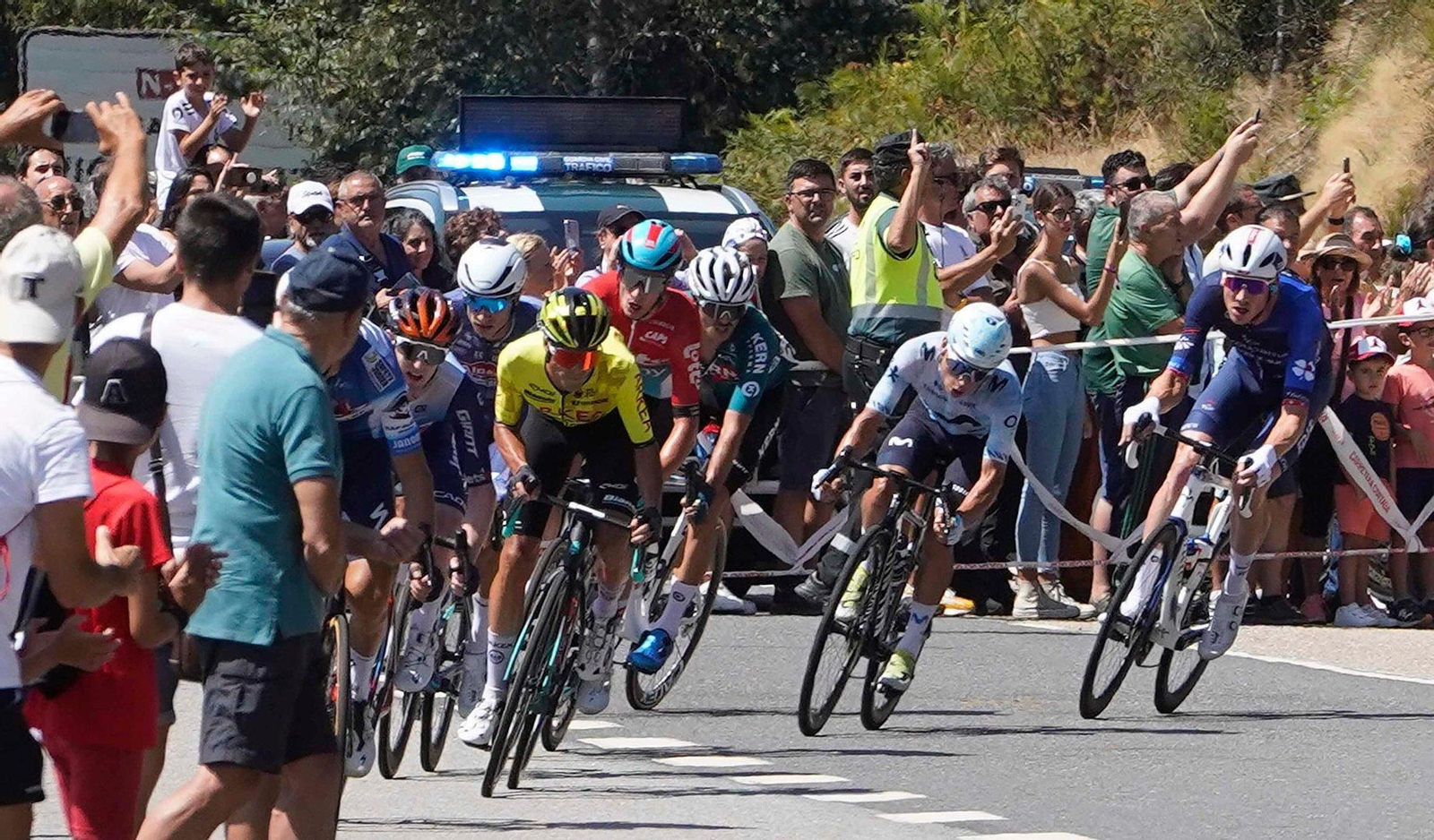 Participantes en la décima etapa de La Vuelta a España.
