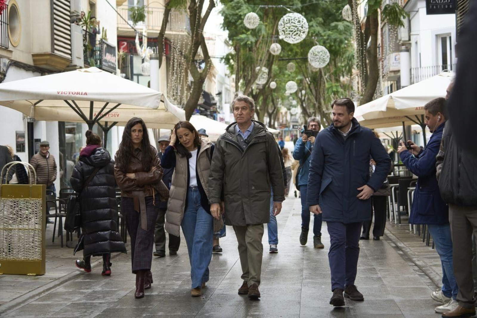 Feijóo, la semana pasada, durante la campaña extremeña.