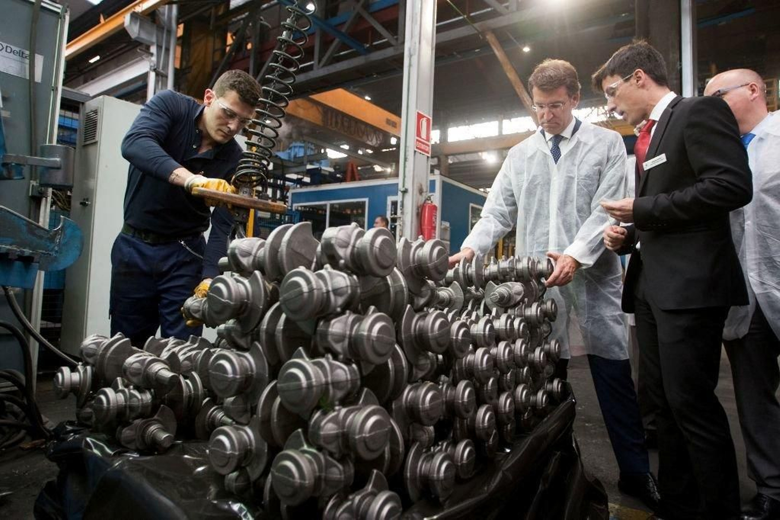 Cie Galfor inauguró su quinta línea de fabricación de cigüeñales.
