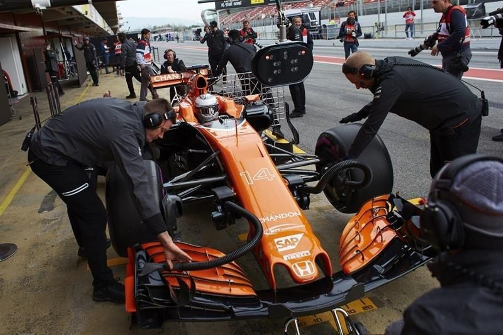 El piloto español de McLaren, Fernando Alonso
