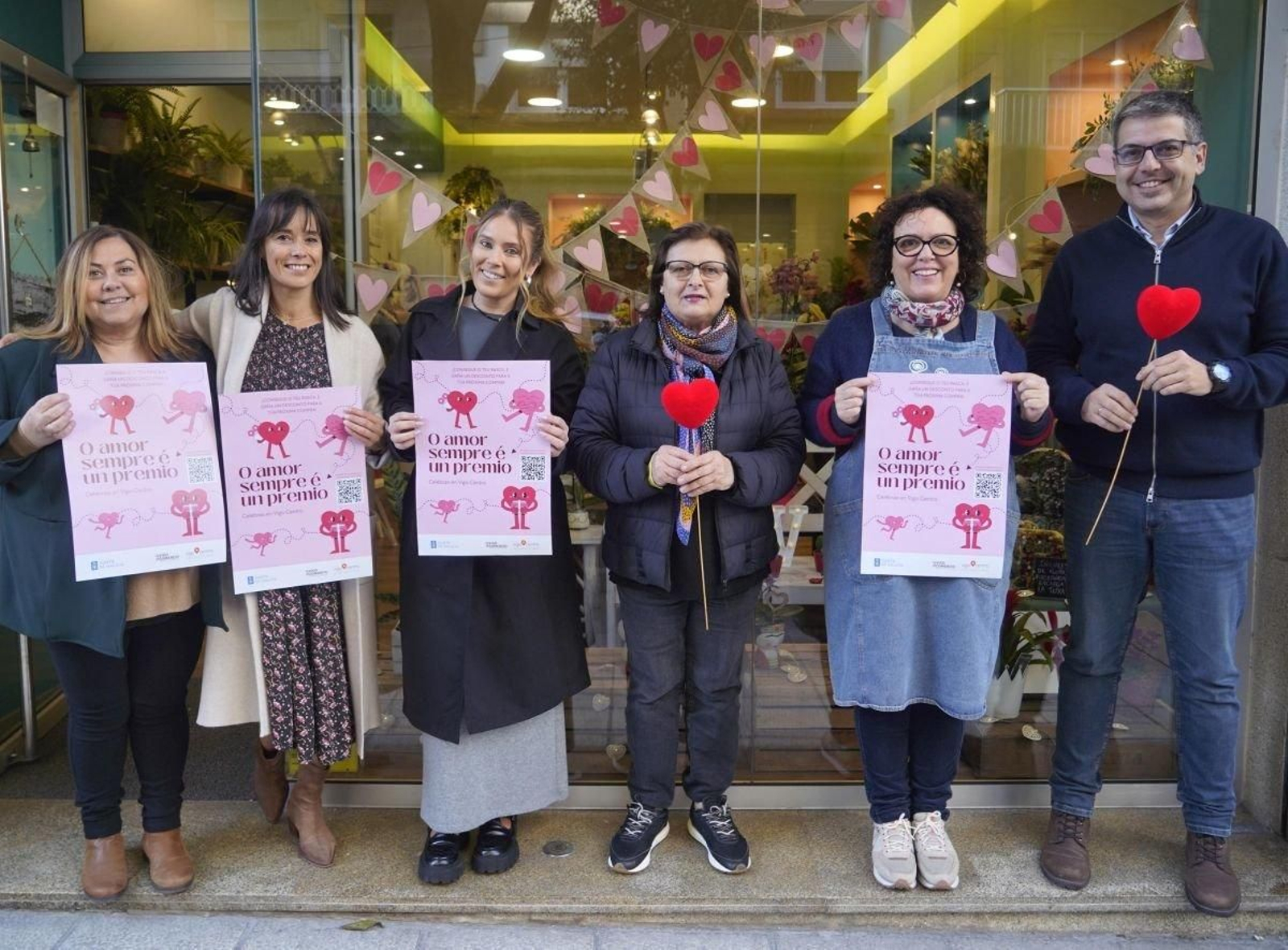 La presentación de la campaña "O amor sempre é un premio".