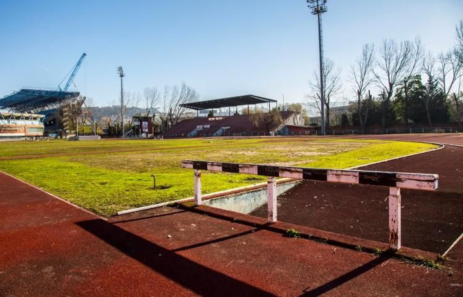 La pista de atletismo de Balaídos.