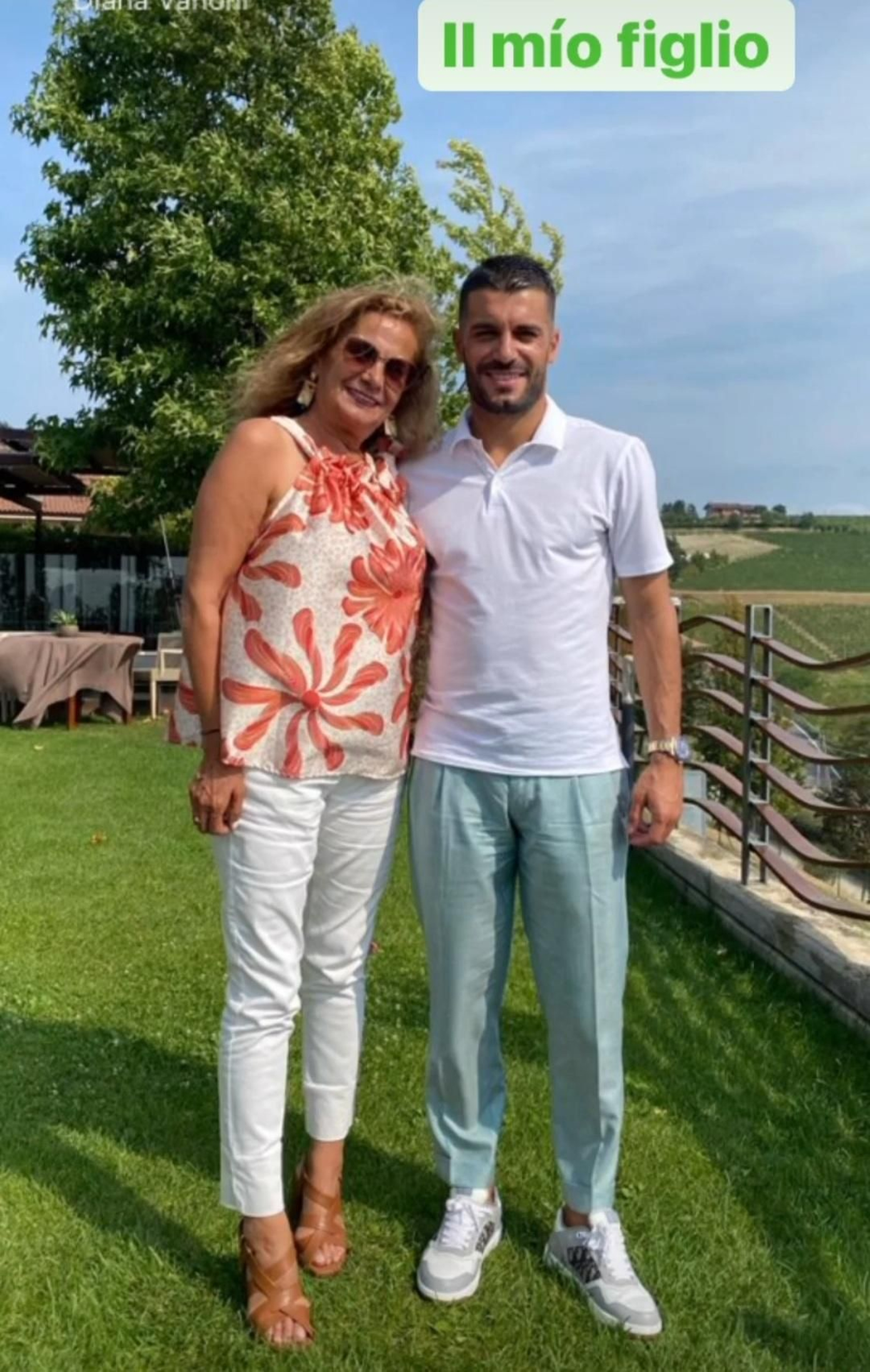 Carmela Silva viajó a Italia la mar de contenta para reencontrarse con su nieto.