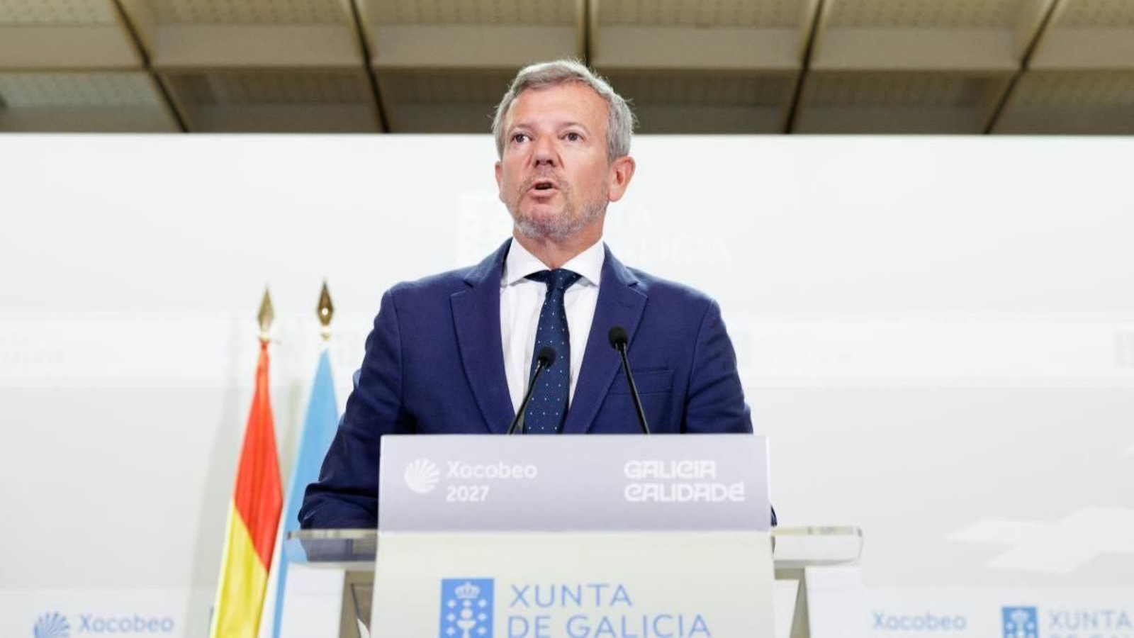 Alfonso Rueda, tras o Consello da Xunta de Galicia.