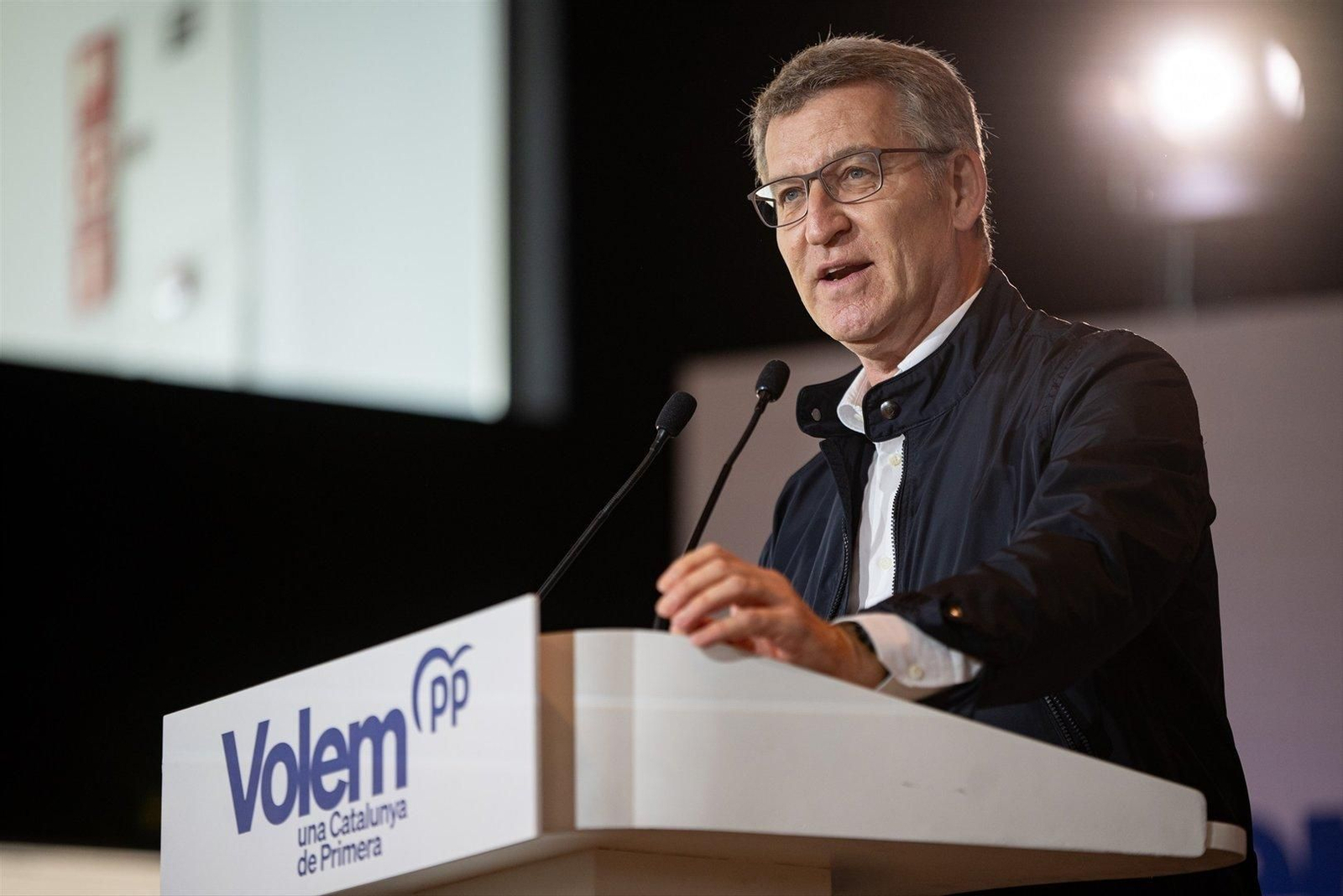 Alberto Núñez Feijóo en Cataluña sobre el anuncio de Sánchez