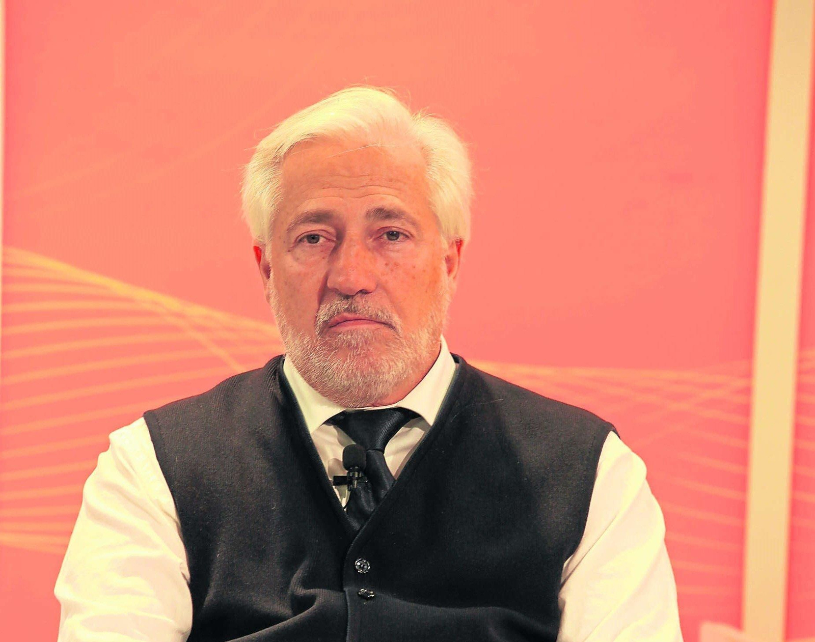 Julio Ariza, en una visita al plató de Telemiño