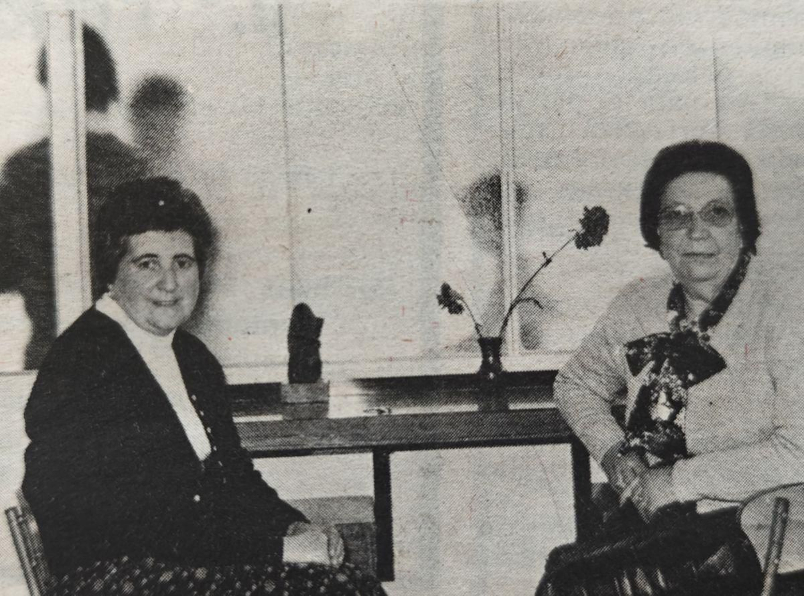 Marina Pena Blanco y Albina Calleja Gómez, presidenta y vicepresidenta de Aspanas.