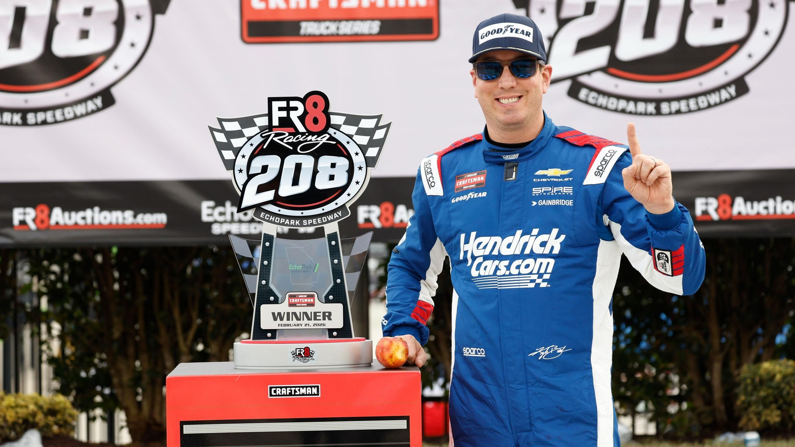 El piloto estadounidense Kyle Busch, doble ganador de la NASCAR.