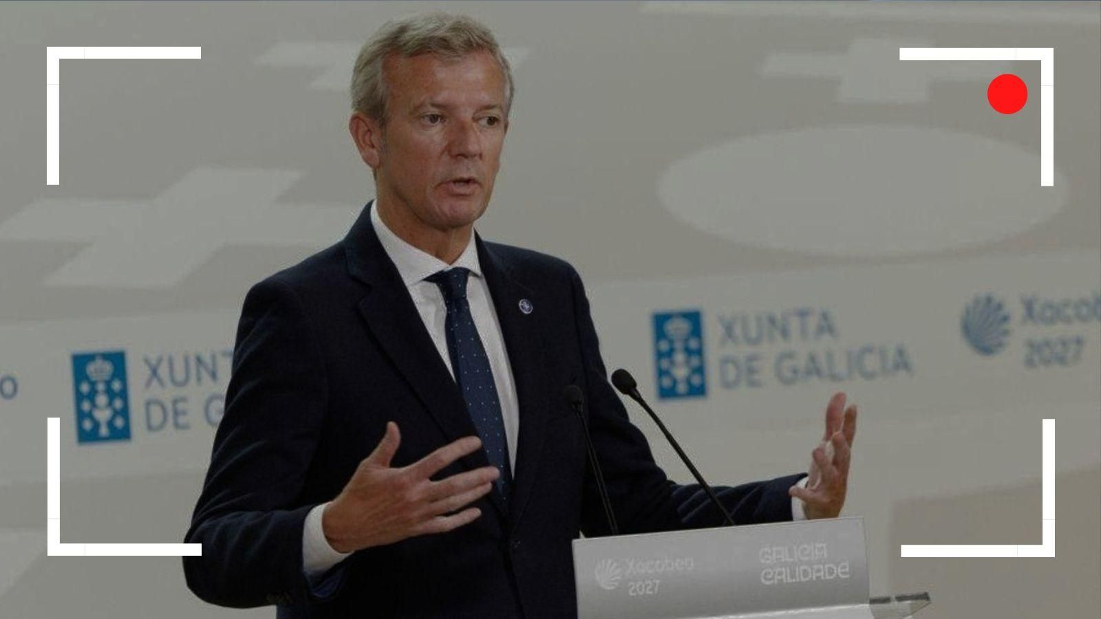Alfonso Rueda, el presidente de la Xunta, en una comparecencia anterior tras el Consello.