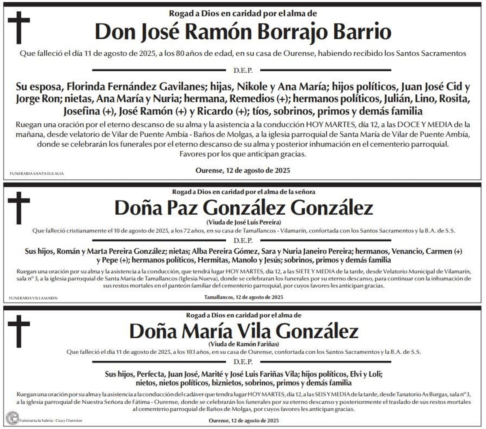 Esuqelas 12 de agosto