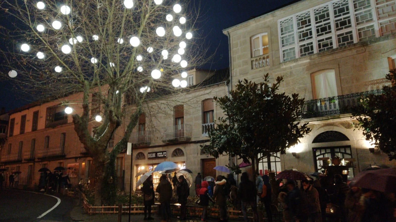 Decoración navideña en Allariz.