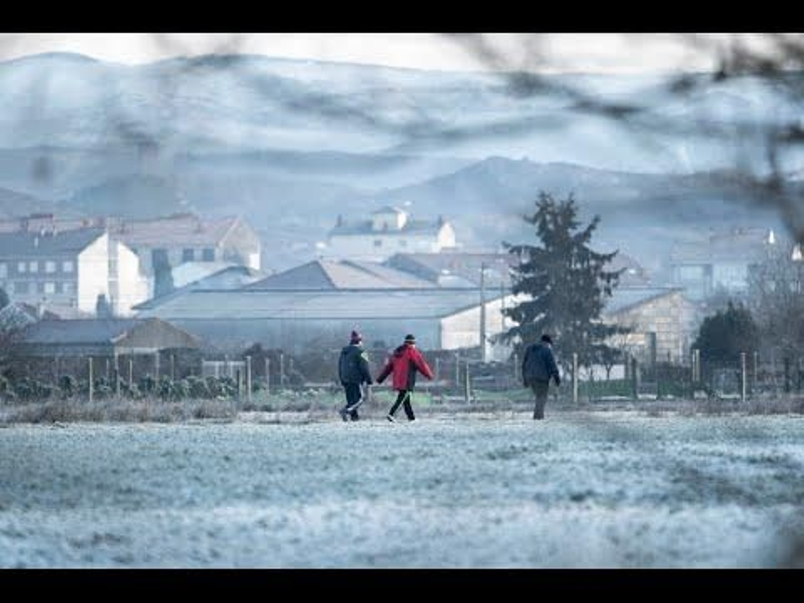 Frío y nieve en Ourense.